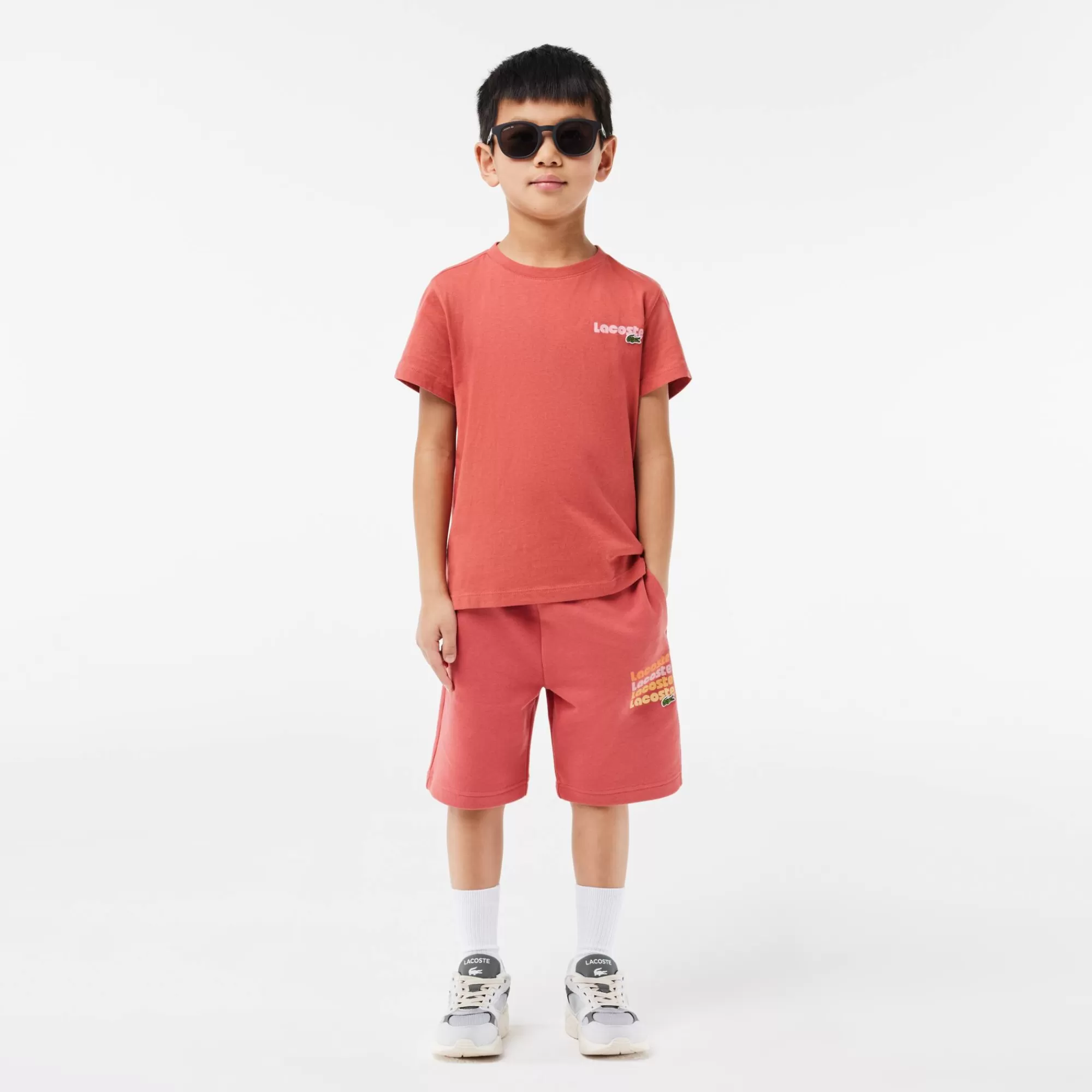 LACOSTE Kids' Printed Fleece Shorts^Kids Pants & Shorts | Pants & Shorts