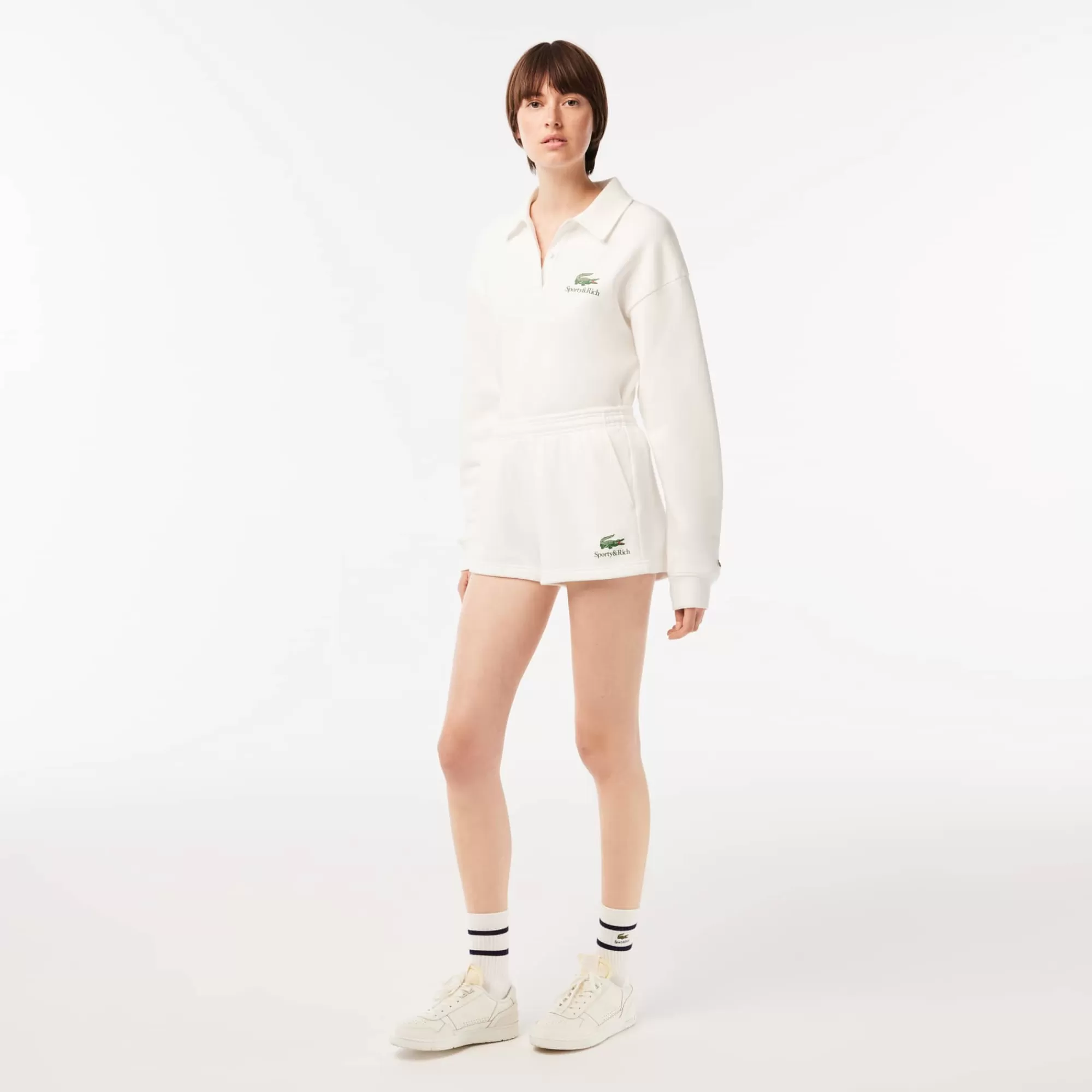 LACOSTE X Sporty & Rich Fleece Shorts^Women Shorts & Skirts