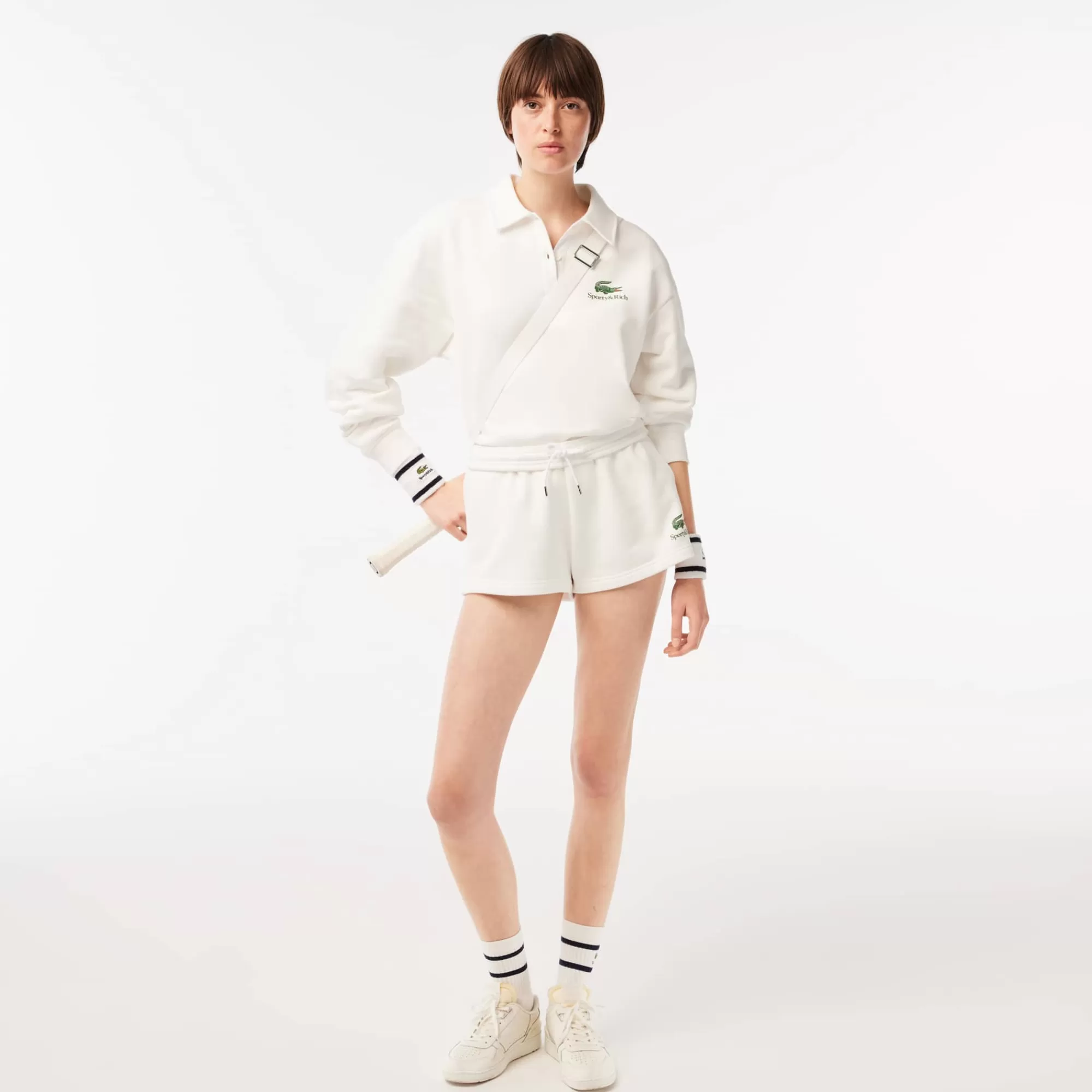 LACOSTE X Sporty & Rich Fleece Shorts^Women Shorts & Skirts