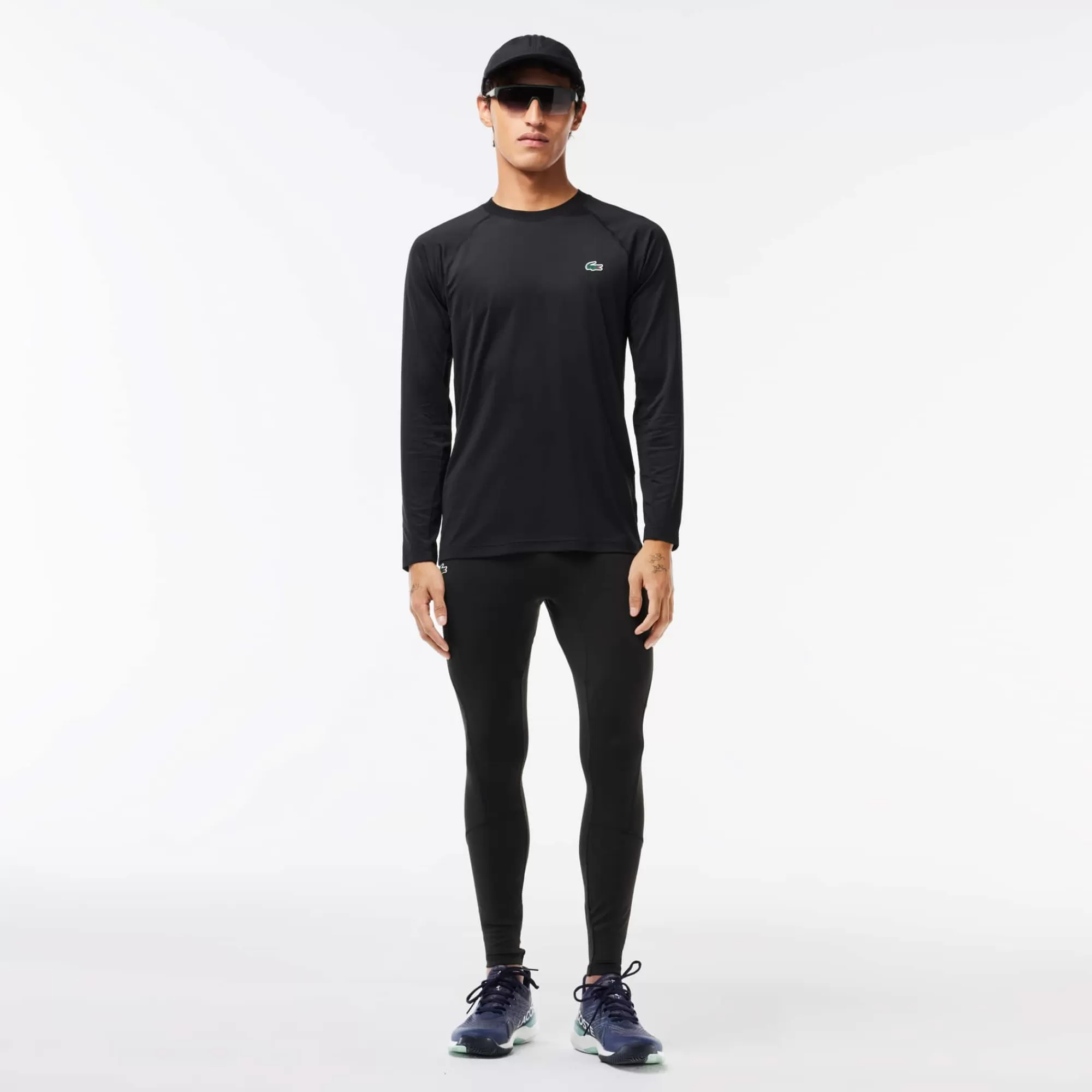 LACOSTE Men's Branded Recycled Fiber Sport Leggings^ Fitness & Training | Pants & Sweatpants