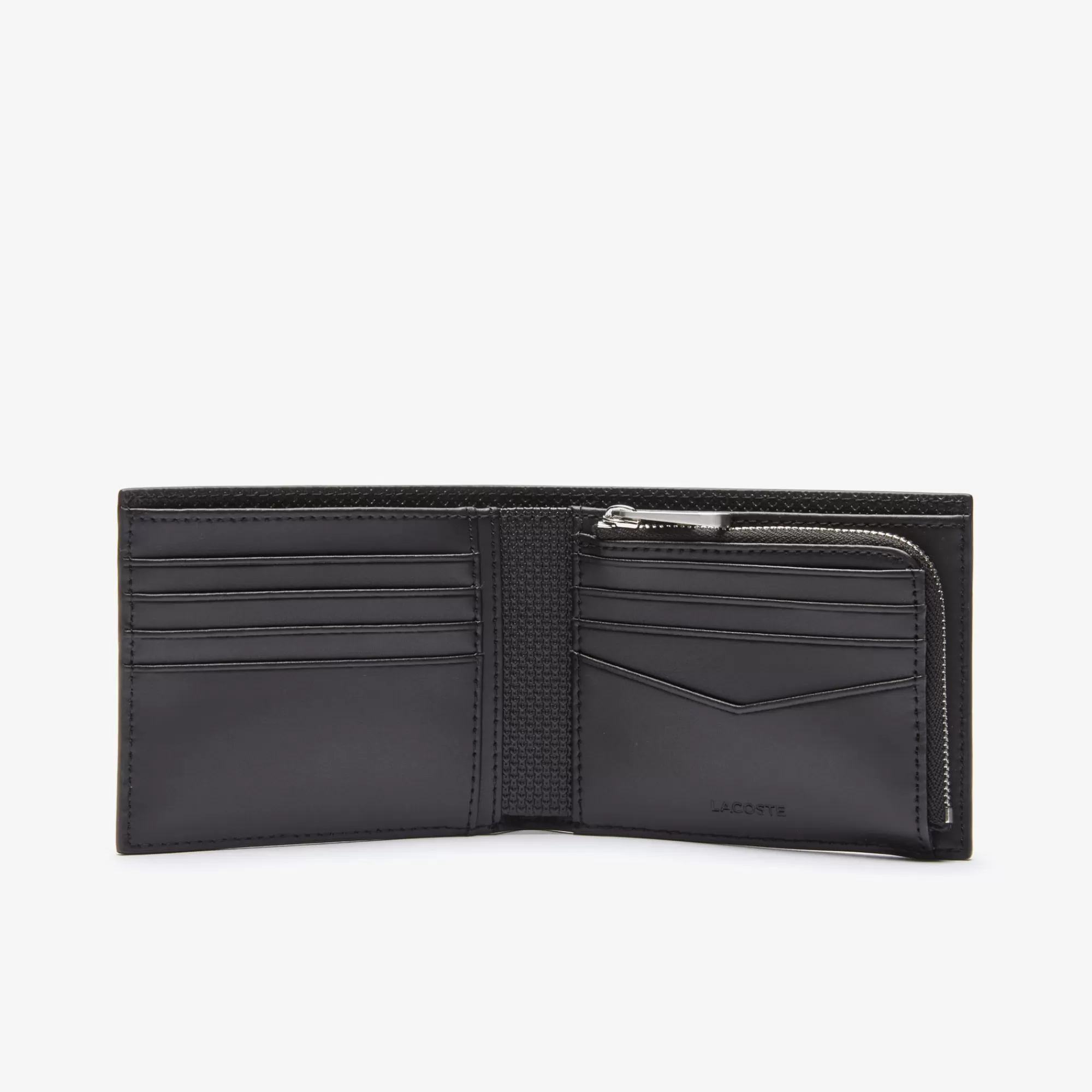 LACOSTE Men's Chantaco Zipped Piqué Leather Billfold^ Small Leather Goods | Bags