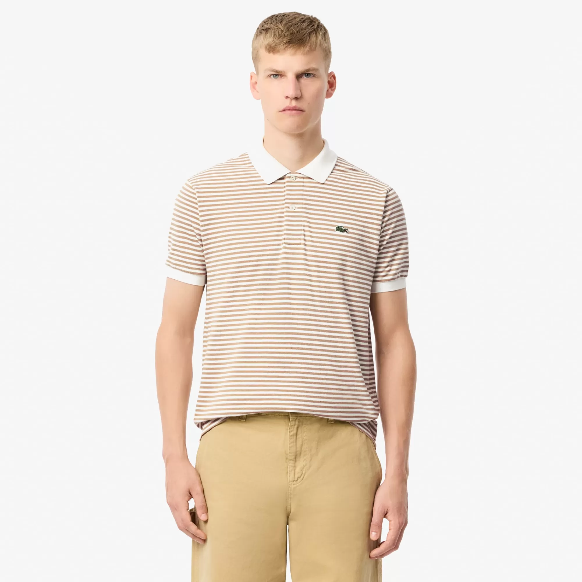 LACOSTE Men's Classic Fit L.12.12 Striped Petit Piqué Polo^ Polos