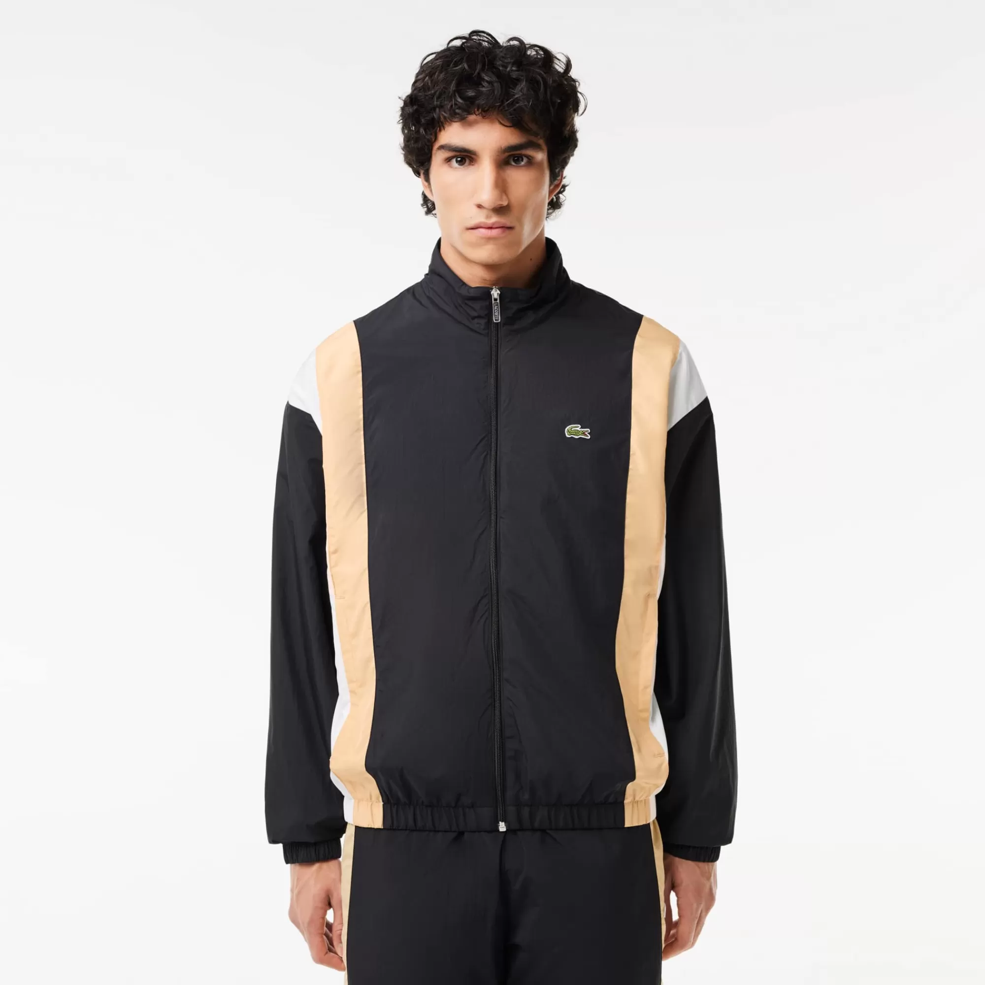 LACOSTE Men's Colorblock Waterproof Track Jacket^ Jackets & Coats