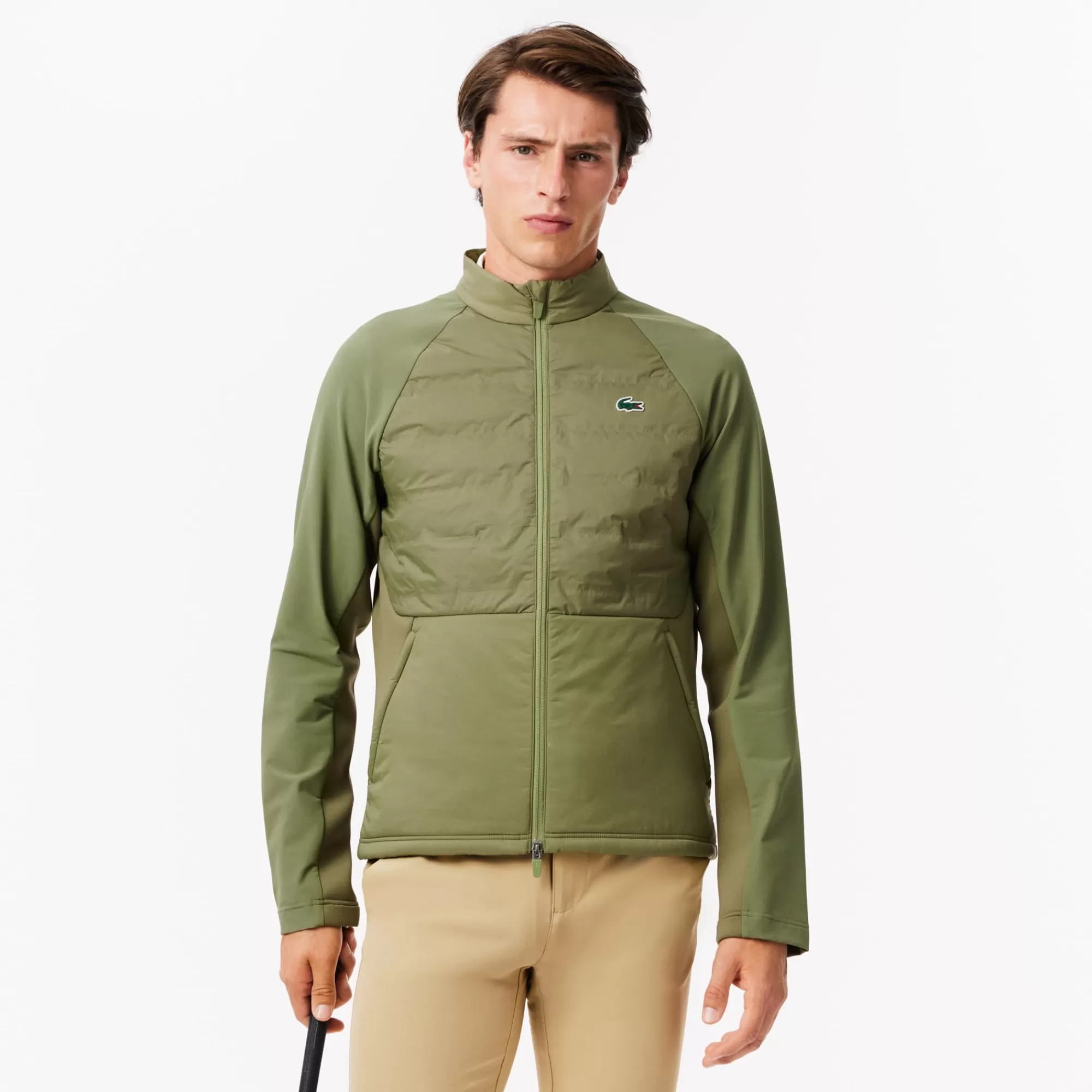 LACOSTE Men's High-Neck Quilted Golf Jacket^ Fitness & Training | Golf