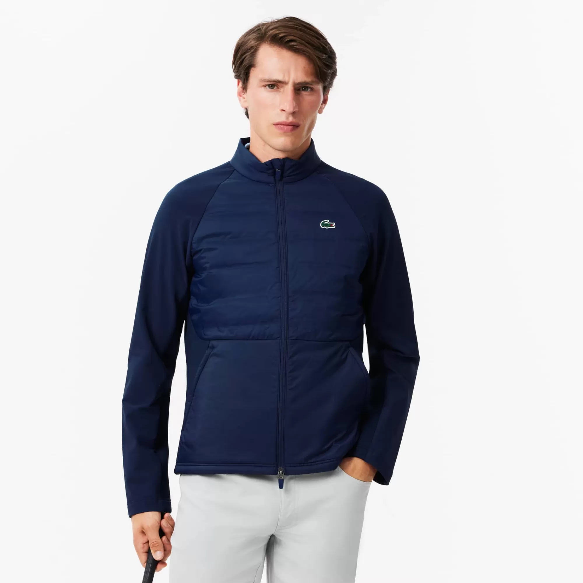 LACOSTE Men's High-Neck Quilted Golf Jacket^ Fitness & Training | Golf