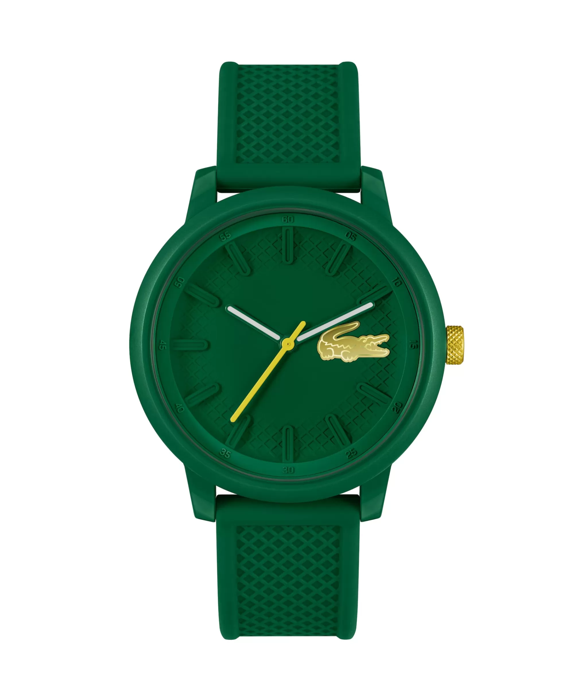 LACOSTE Men's L.12.12 Hero Green Silicone Watch^ Watches & Jewelry