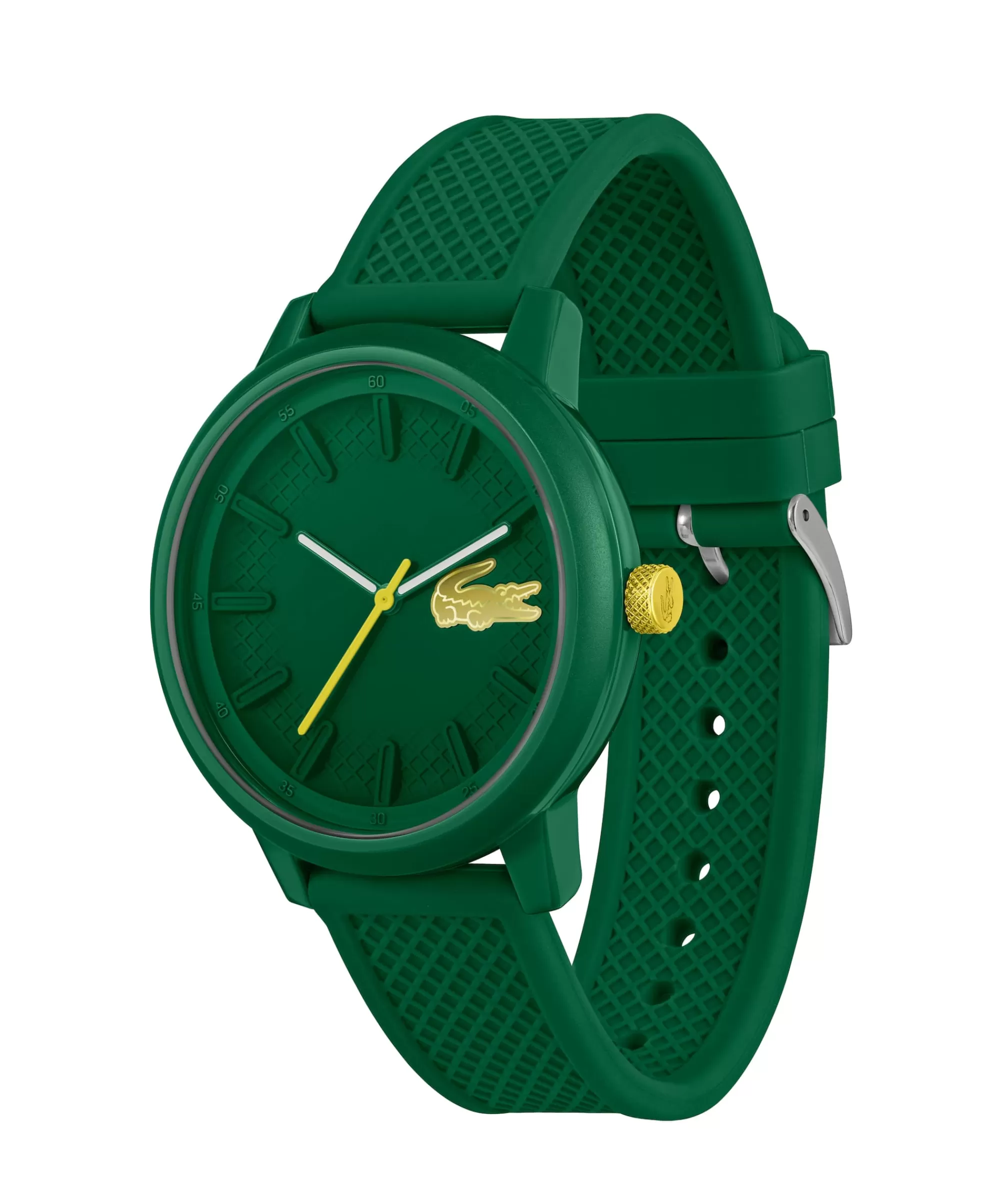 LACOSTE Men's L.12.12 Hero Green Silicone Watch^ Watches & Jewelry