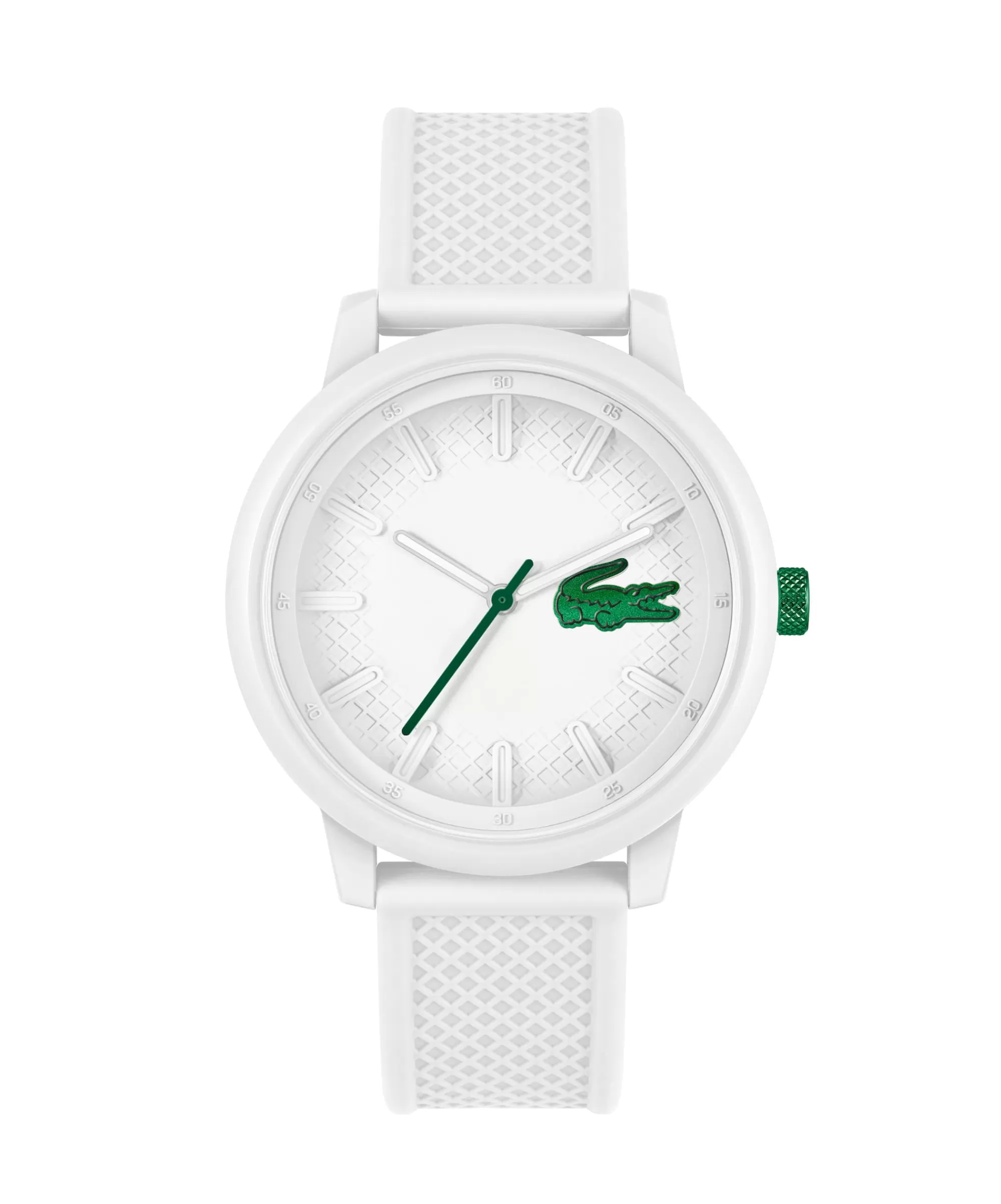 LACOSTE Men's L.12.12 Hero White Silicone Watch^ Watches & Jewelry