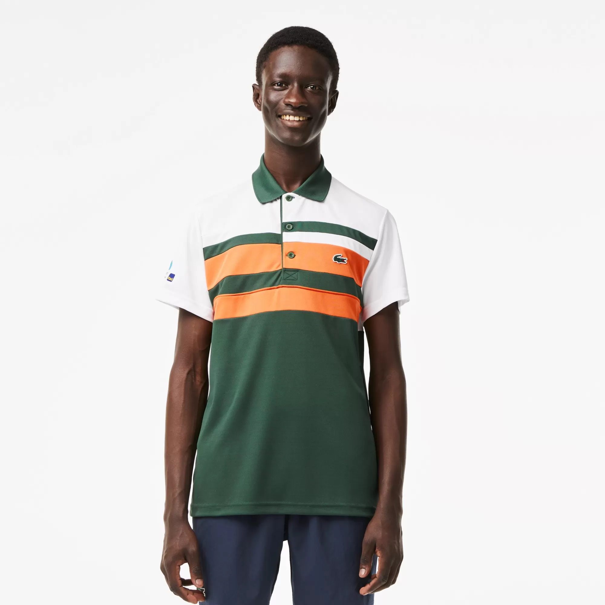 LACOSTE Men's Sport Miami Open Edition Stripe Polo^ Polos