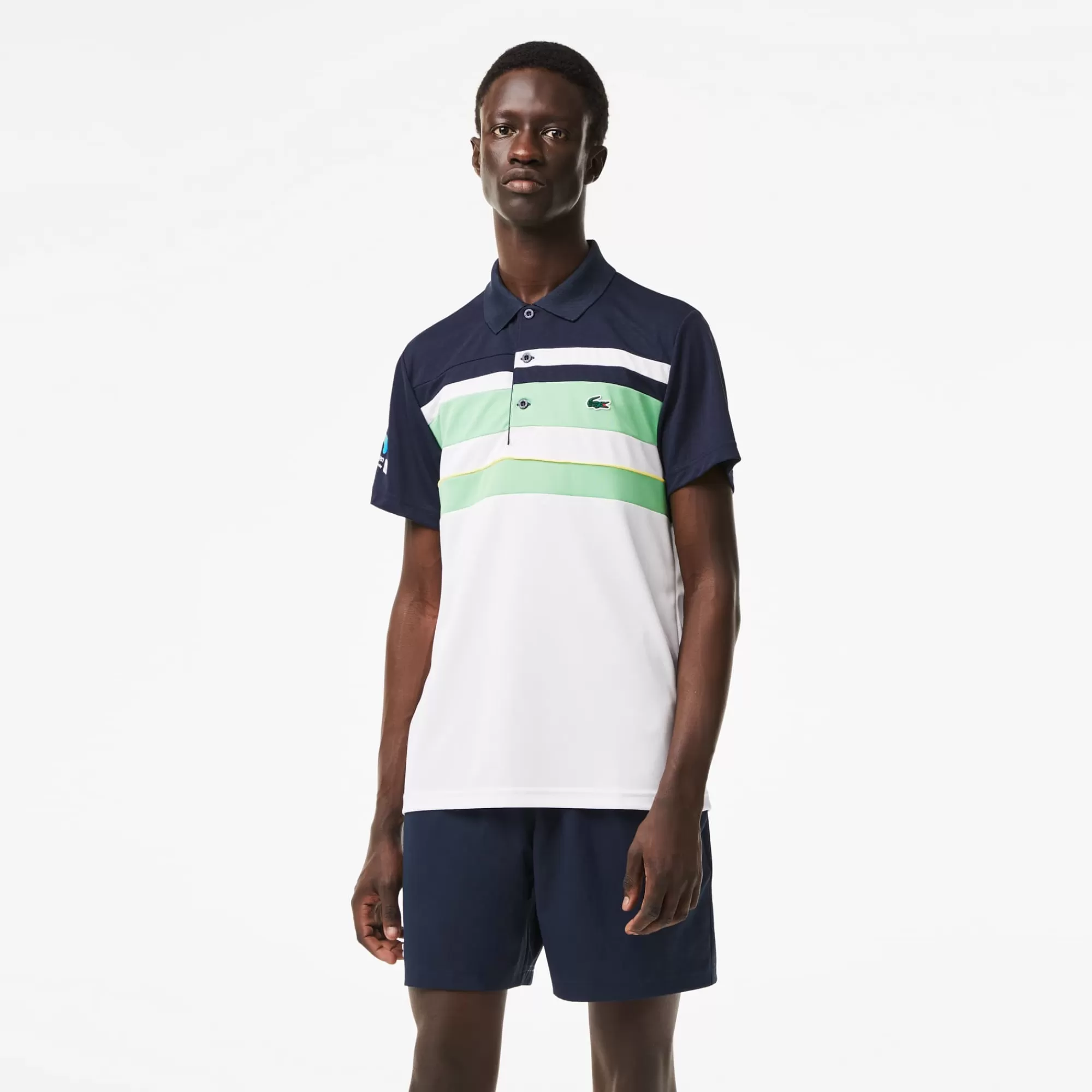 LACOSTE Men's Sport Miami Open Edition Stripe Polo^ Polos