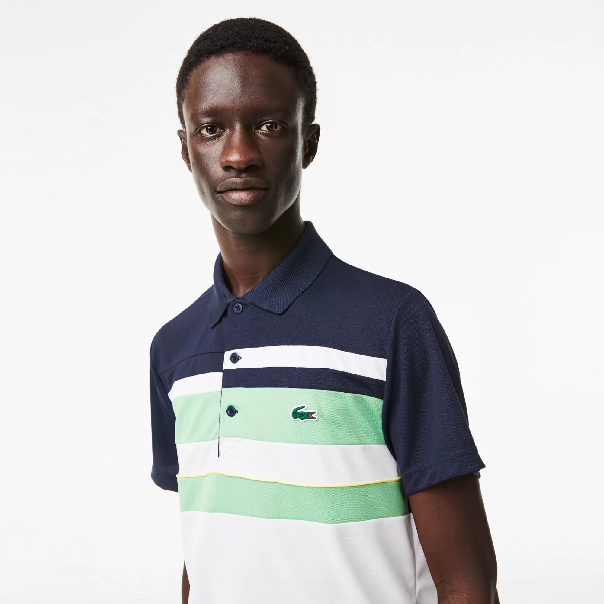 LACOSTE Men's Sport Miami Open Edition Stripe Polo^ Polos