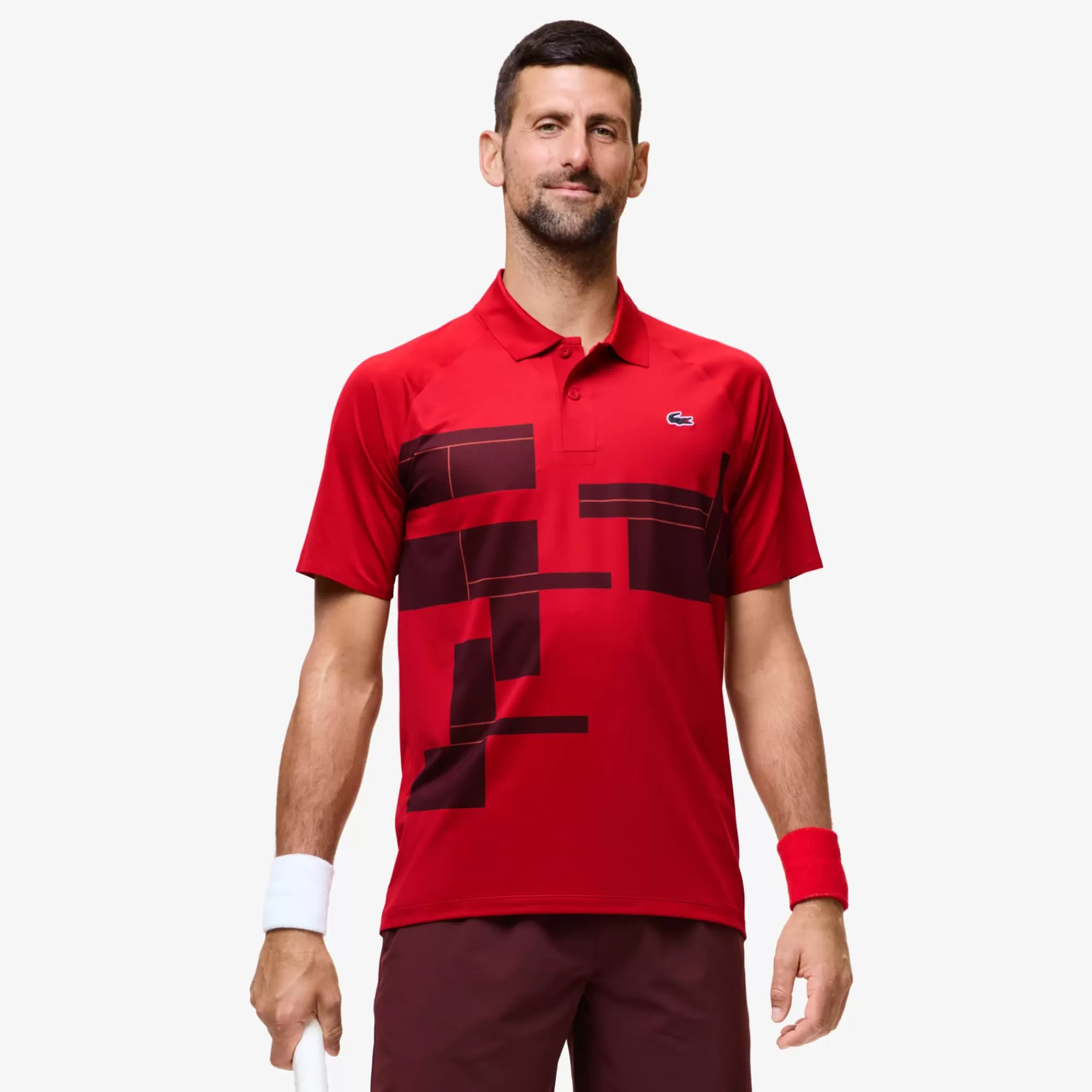 LACOSTE Men's Tennis X Novak Djokovic Regular Fit Player Polo^ Fitness & Training | Tennis