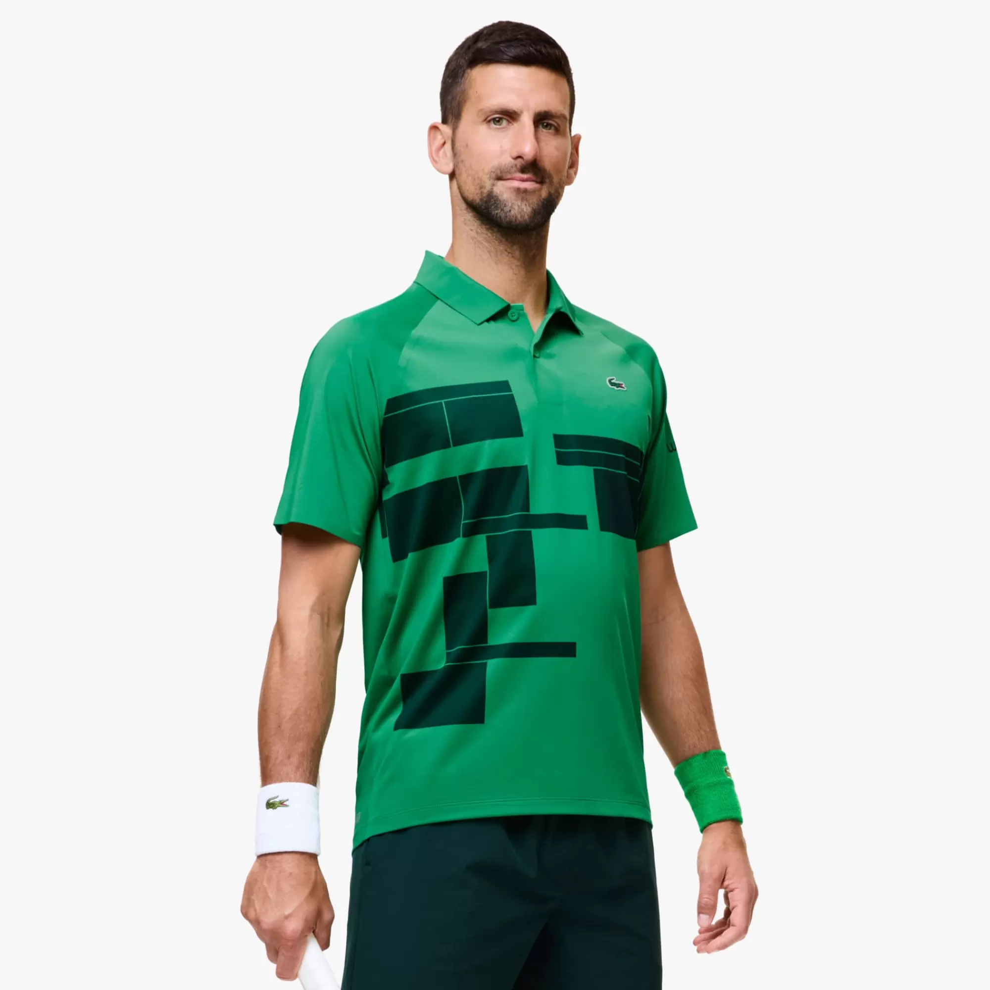 LACOSTE Men's Tennis X Novak Djokovic Regular Fit Player Polo^ Fitness & Training | Tennis