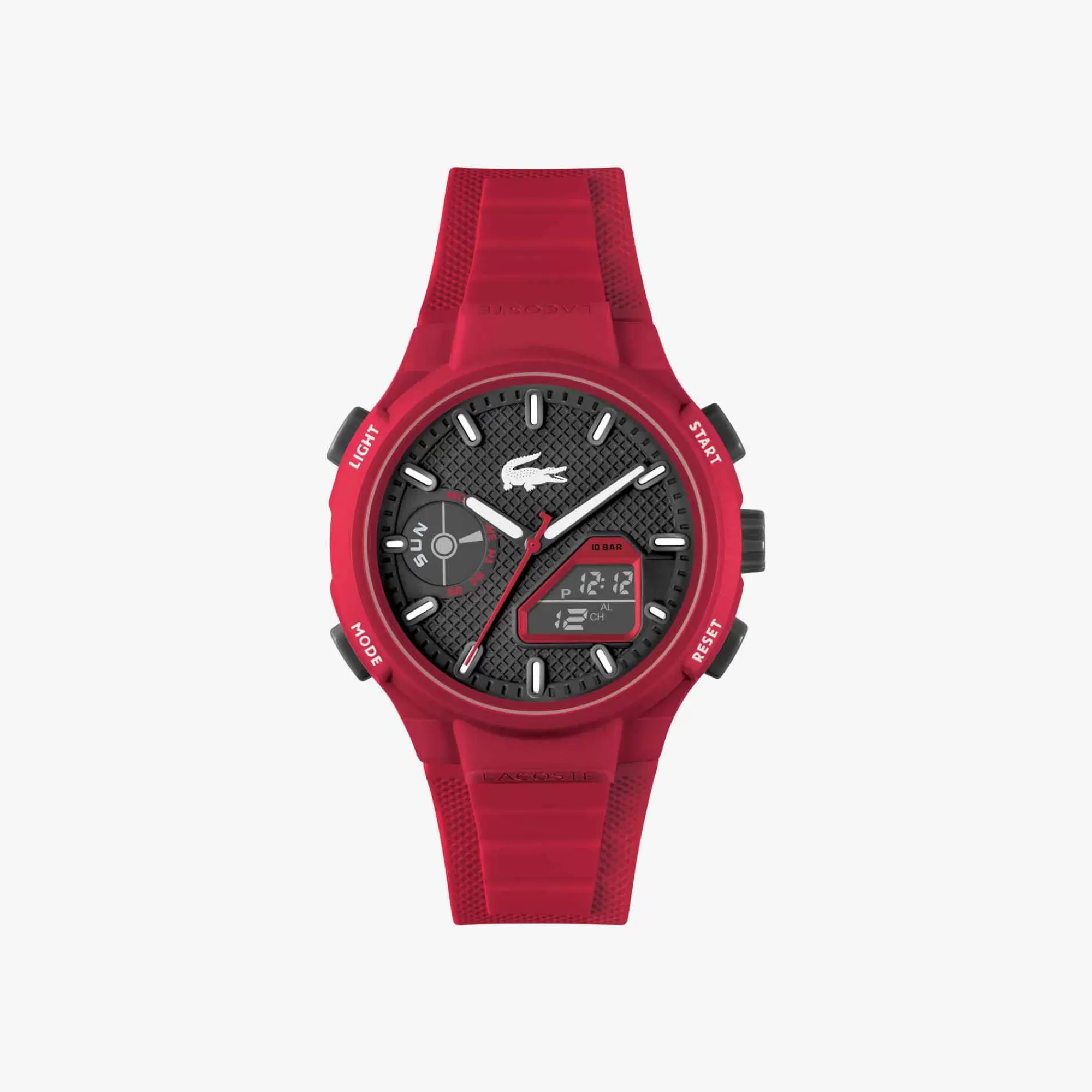 LACOSTE Men's LC33 Analog & Digital Silicone Watch^ Watches & Jewelry