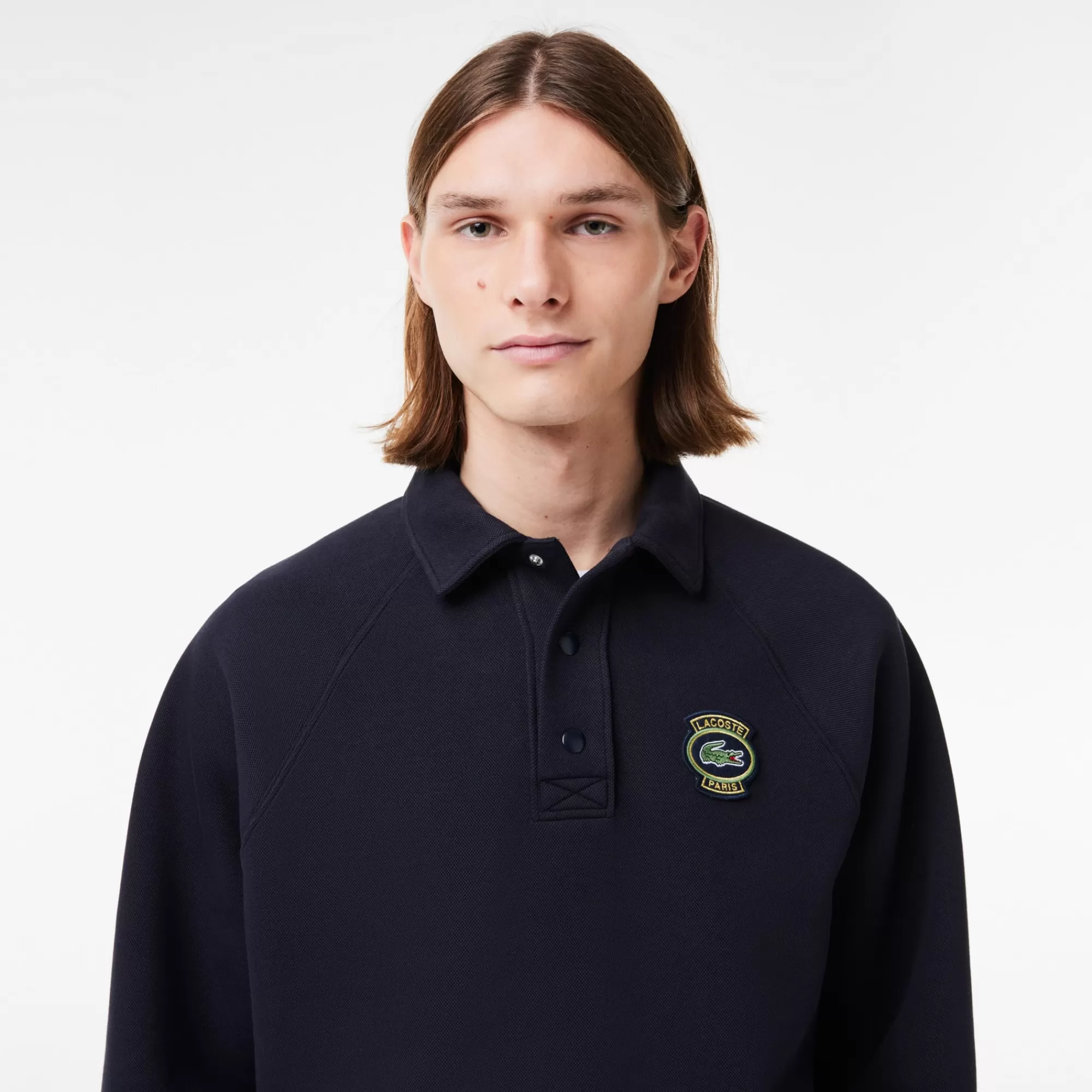 LACOSTE Men's Loose Fit Piqué Sweatshirt^ Sweaters & Sweatshirts