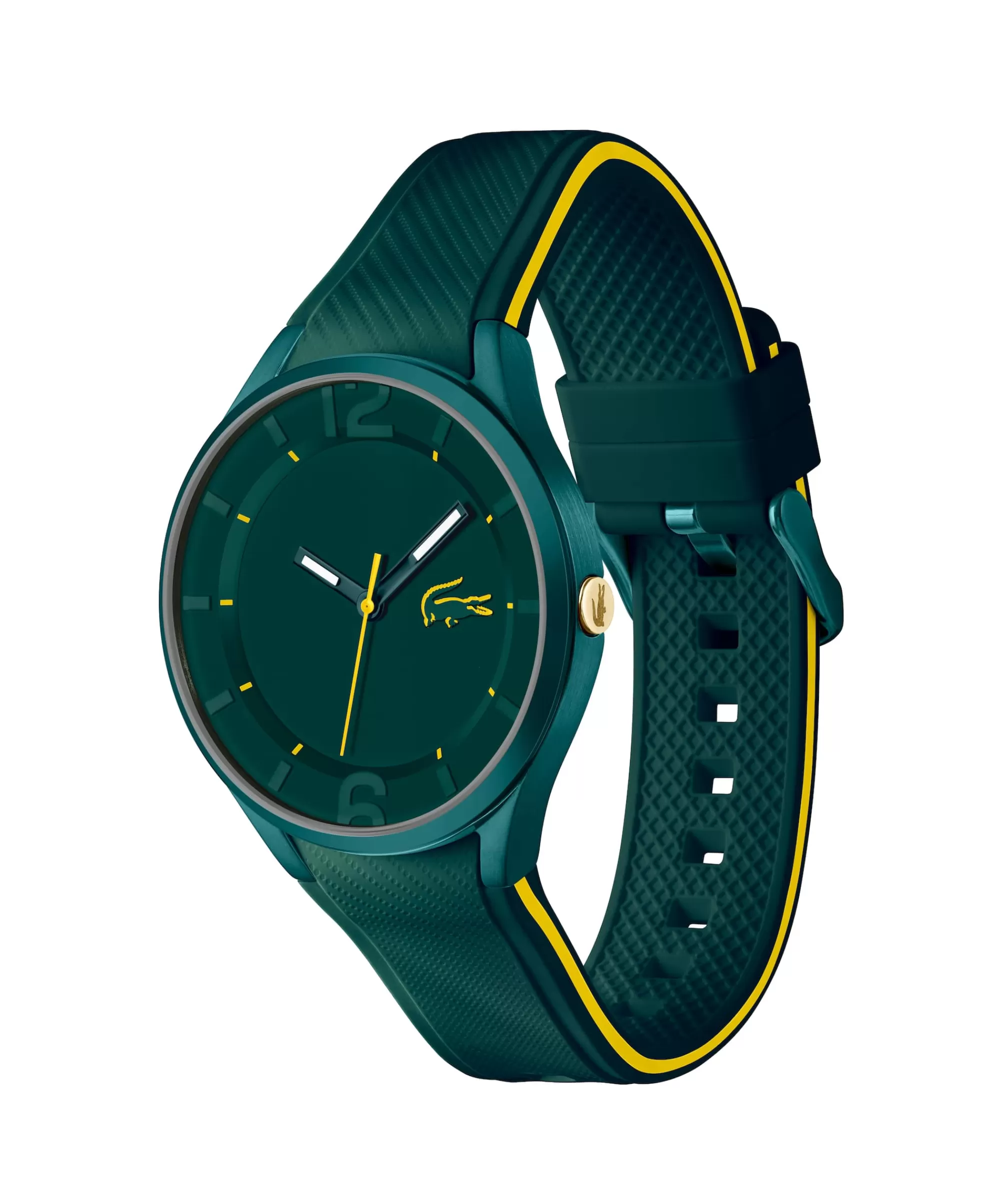 LACOSTE Men's Ollie Three Hand Green Silicone Watch^ Watches & Jewelry