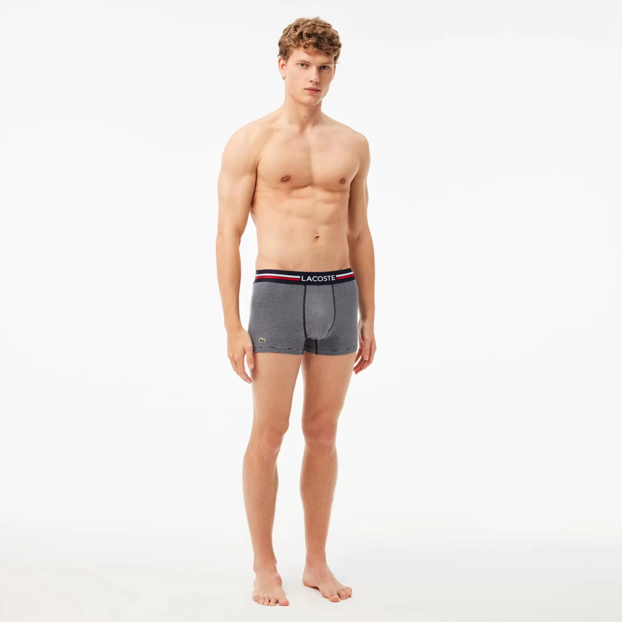 LACOSTE Men's 3-Pack Multicolor Band Trunks^ Multi-Packs | Underwear & Loungewear
