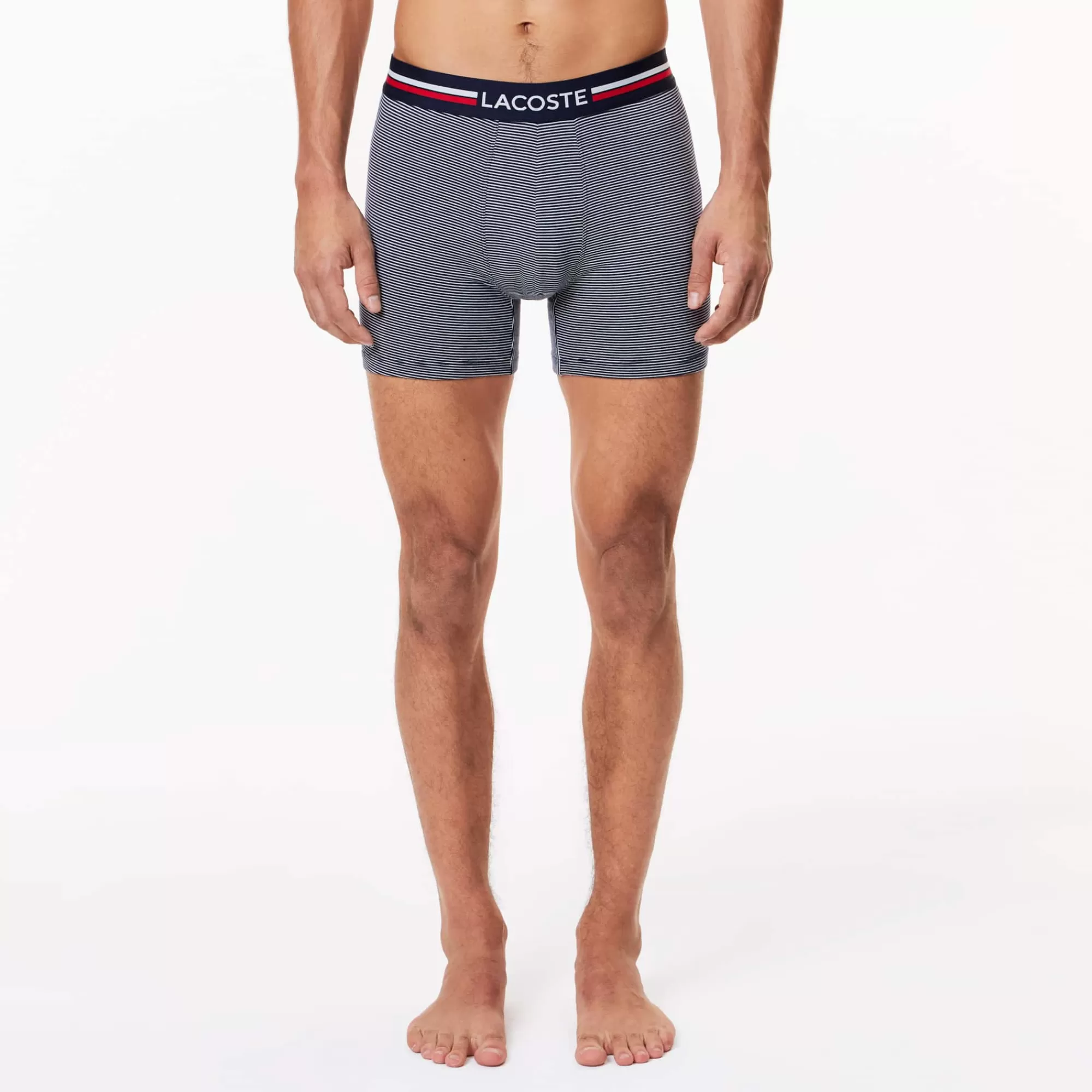 LACOSTE Men's 3-Pack Multicolor Waist Boxer Briefs^ Multi-Packs | Boxer Briefs