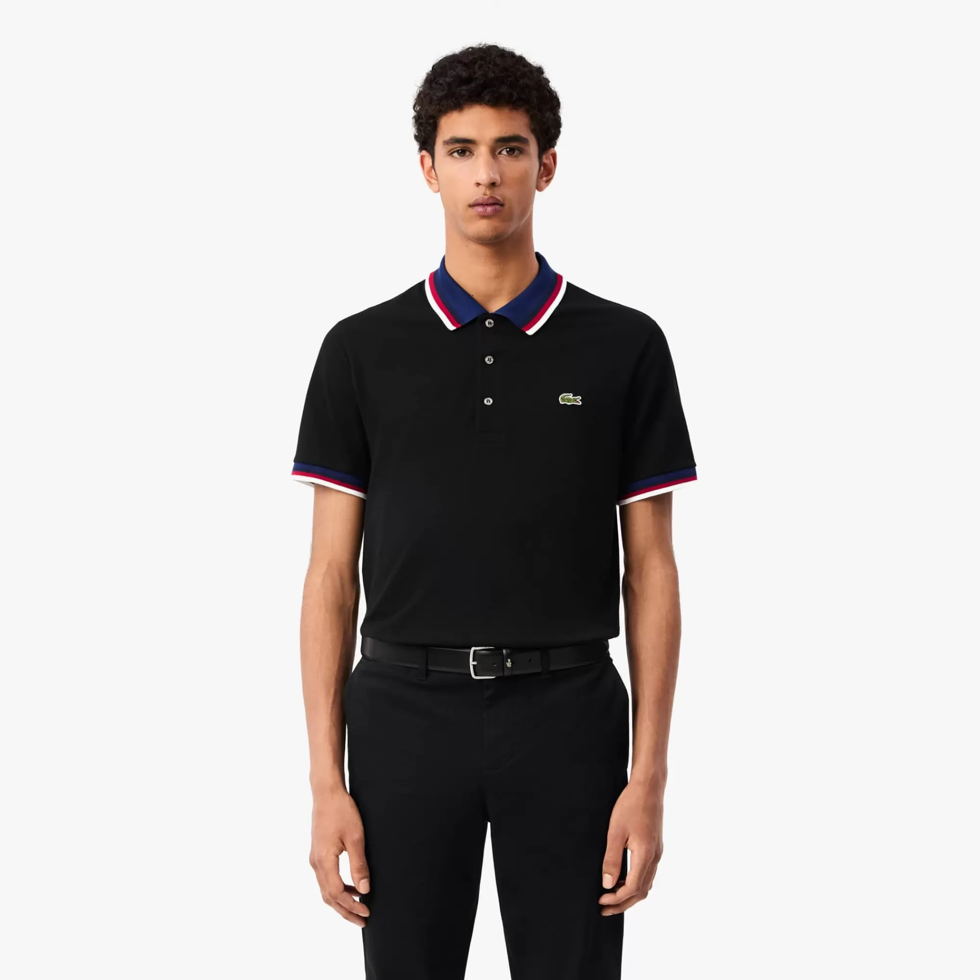 LACOSTE Men's Regular Fit Stretch Mini Piqué Polo^ Polos