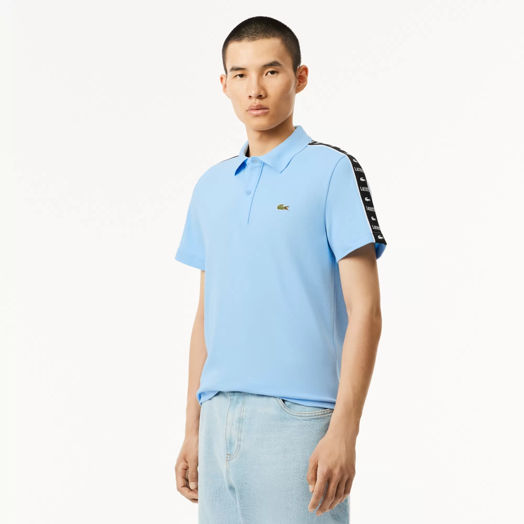 LACOSTE Men's Regular Fit Stretch Mini Piqué Polo^ Polos