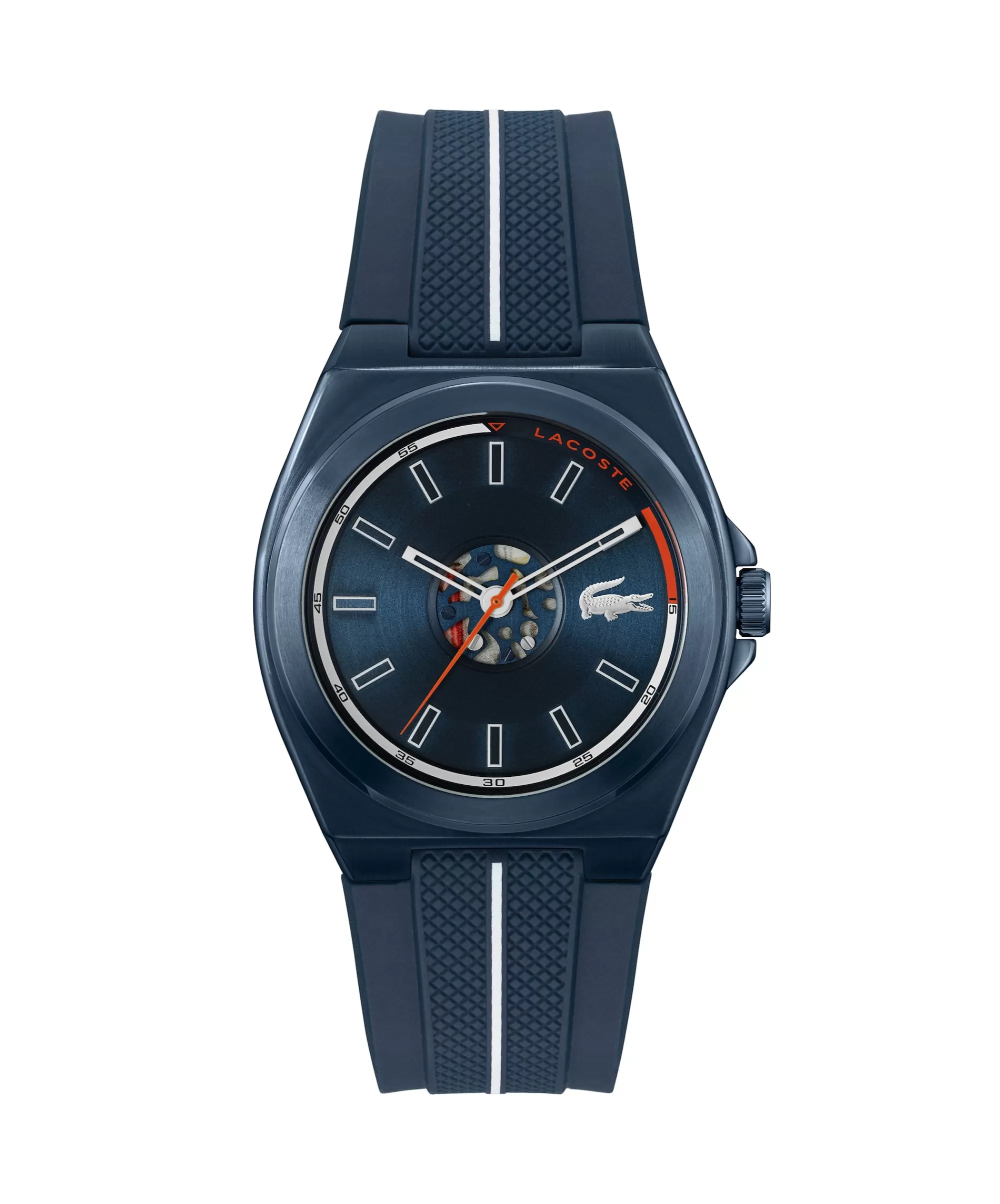 LACOSTE Men's Reno Blue Silicone Watch^ Watches & Jewelry