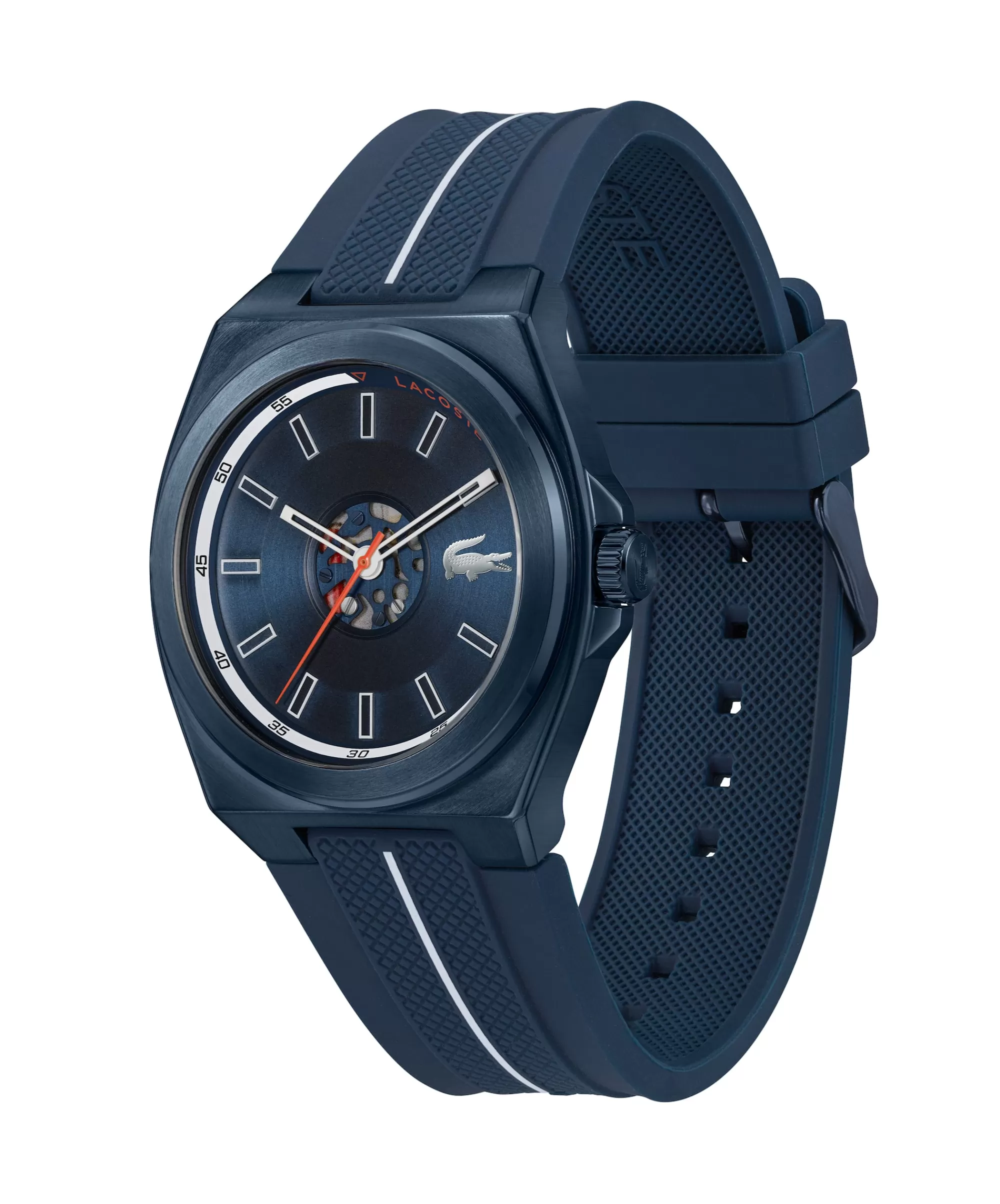 LACOSTE Men's Reno Blue Silicone Watch^ Watches & Jewelry