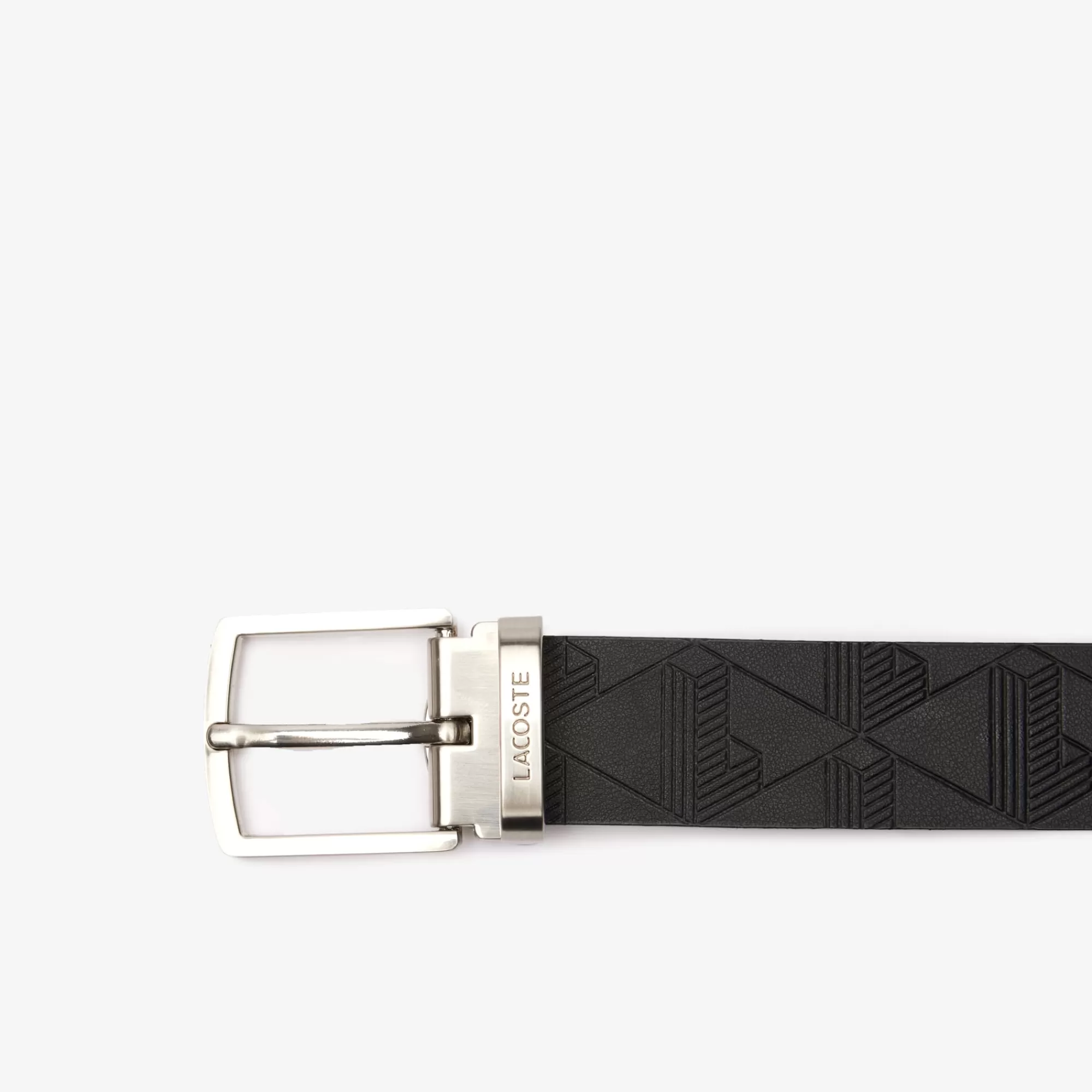 LACOSTE Men's Smooth Leather Belt And Buckle Gift Set^ Belts