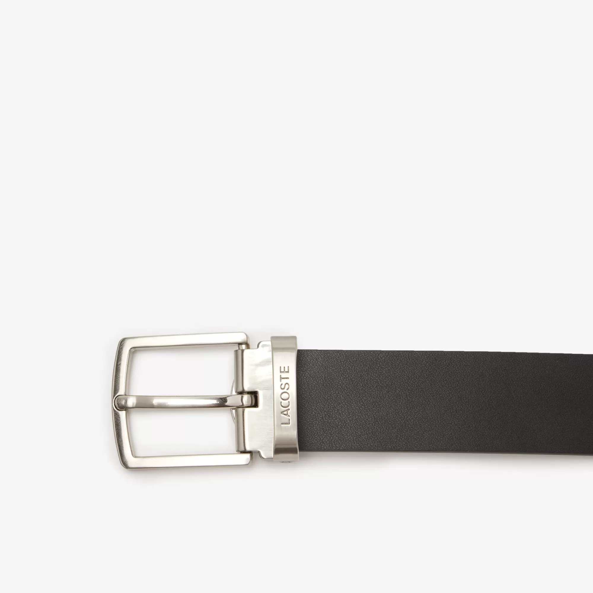 LACOSTE Men's Smooth Leather Belt And Buckle Gift Set^ Belts