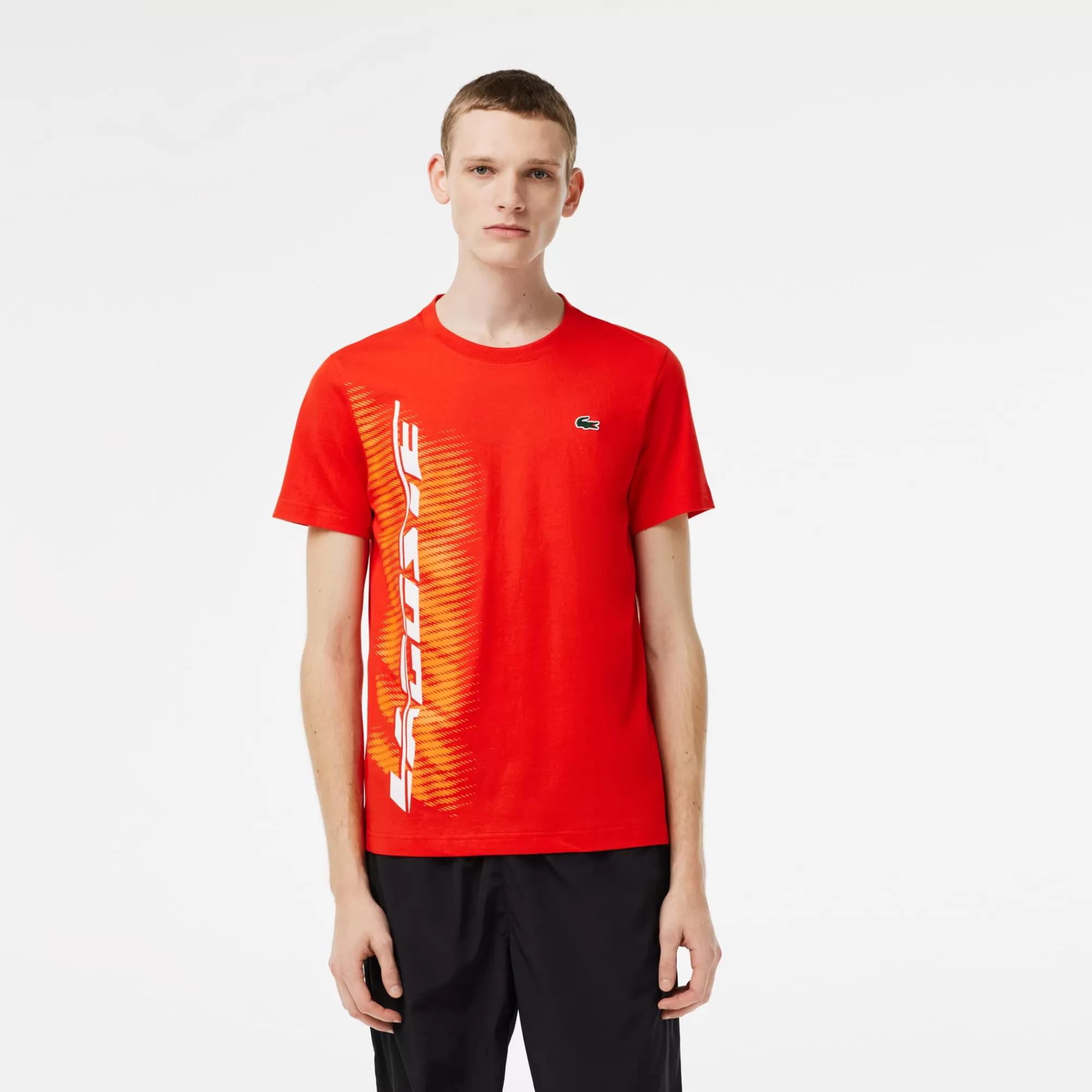 LACOSTE Men’s SPORT Regular Fit T-Shirt With Contrast Branding^ T-Shirts