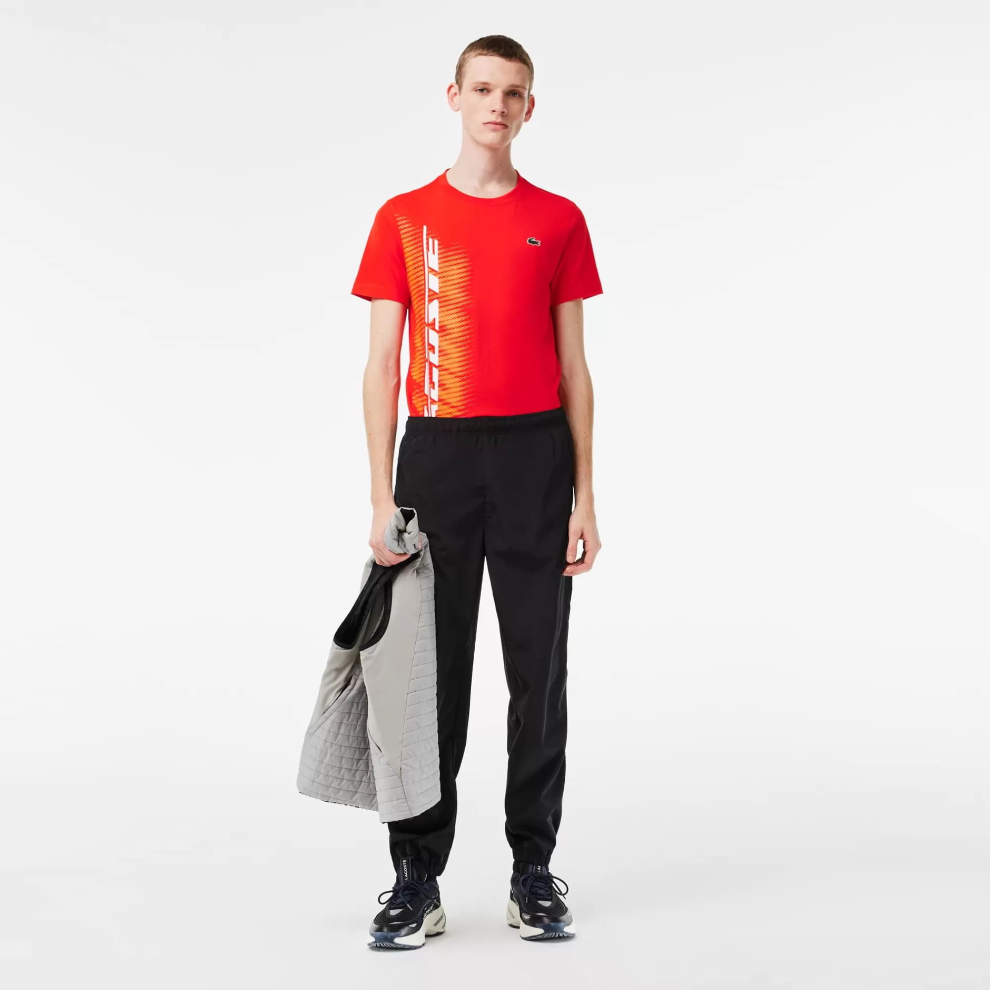 LACOSTE Men’s SPORT Regular Fit T-Shirt With Contrast Branding^ T-Shirts
