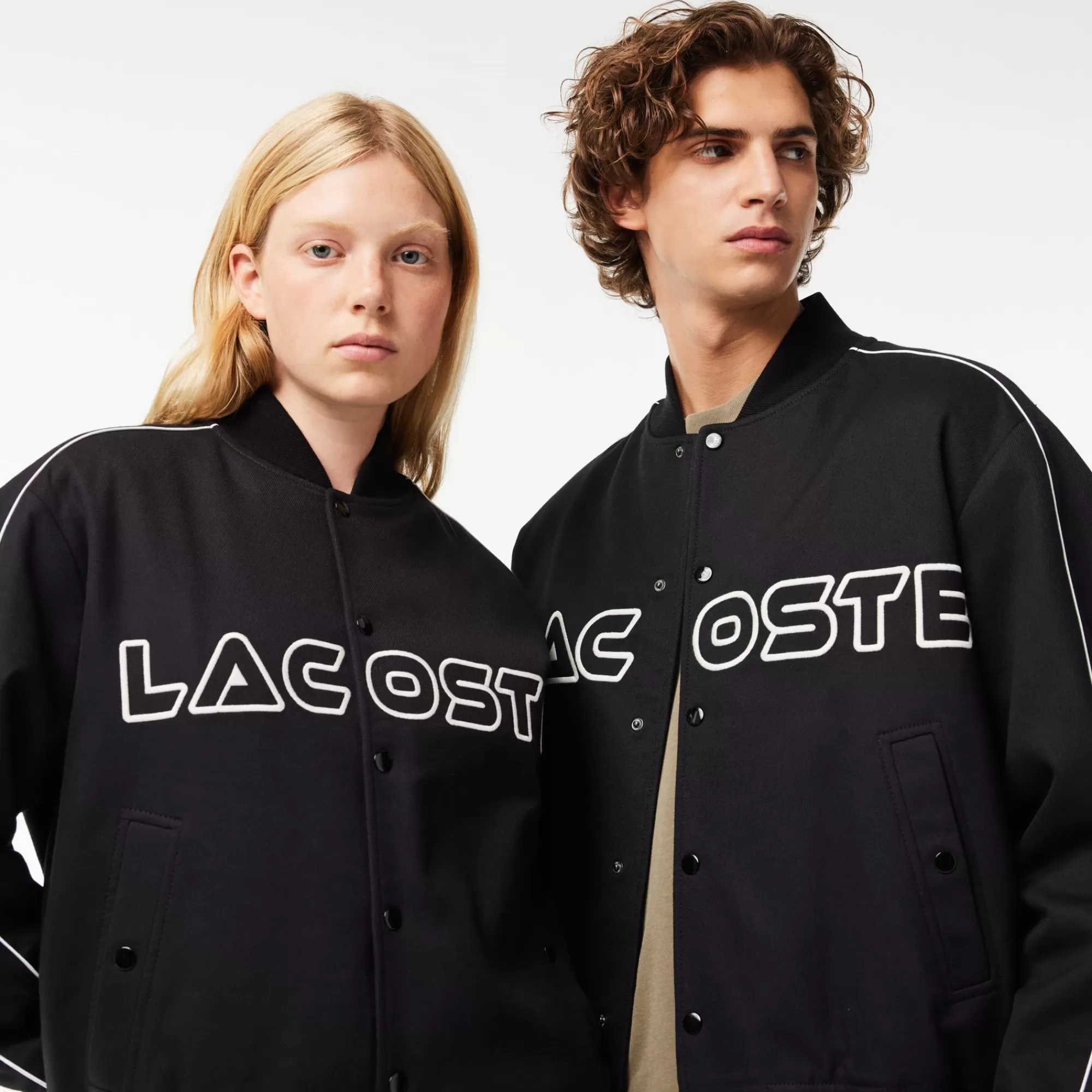 LACOSTE Unisex Embroidered Cotton Twill Bomber Jacket^Women Jackets & Coats | Jackets & Coats