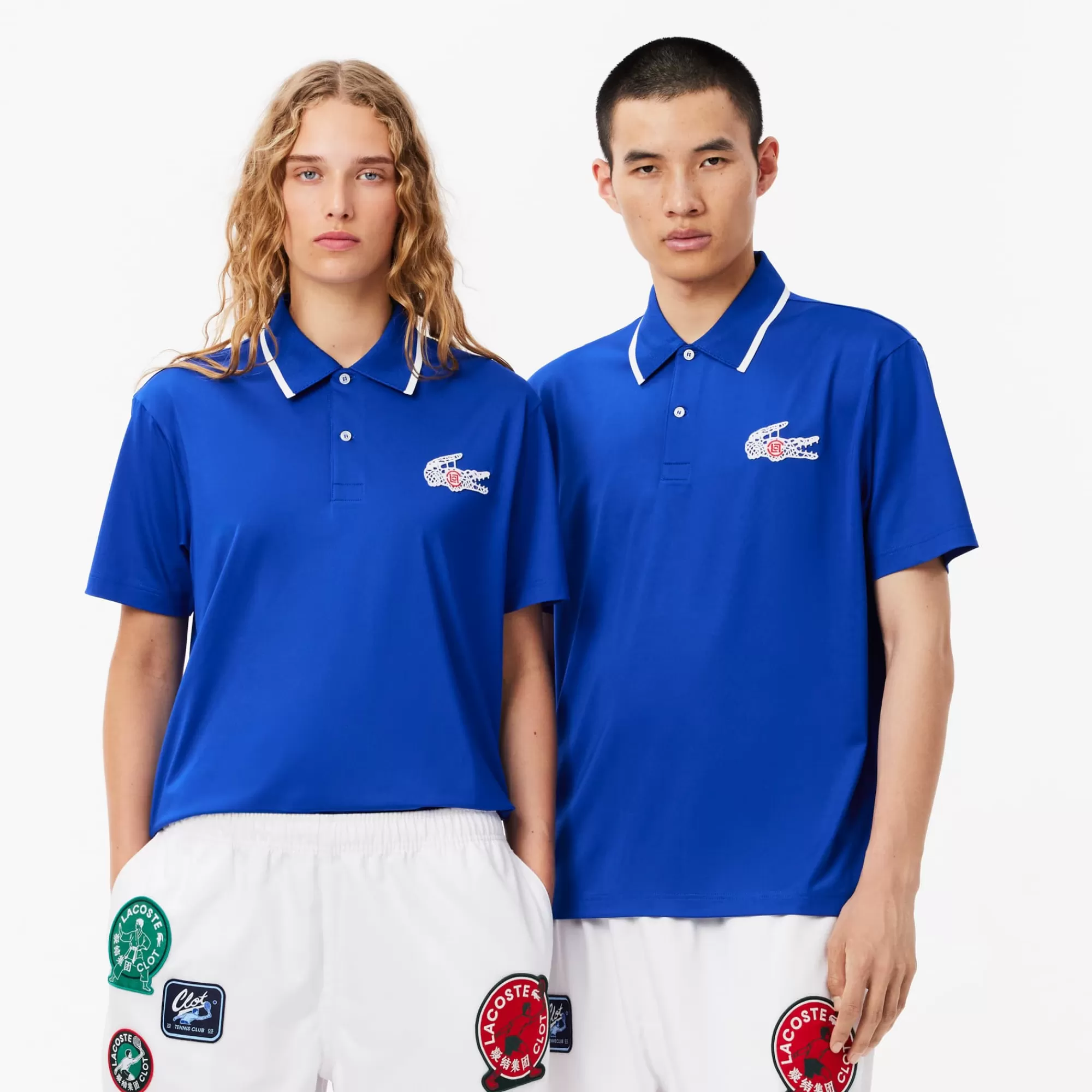 LACOSTE Unisex X CLOT Loose Fit Ultra Dry Jersey Polo^Women Polos | Polos