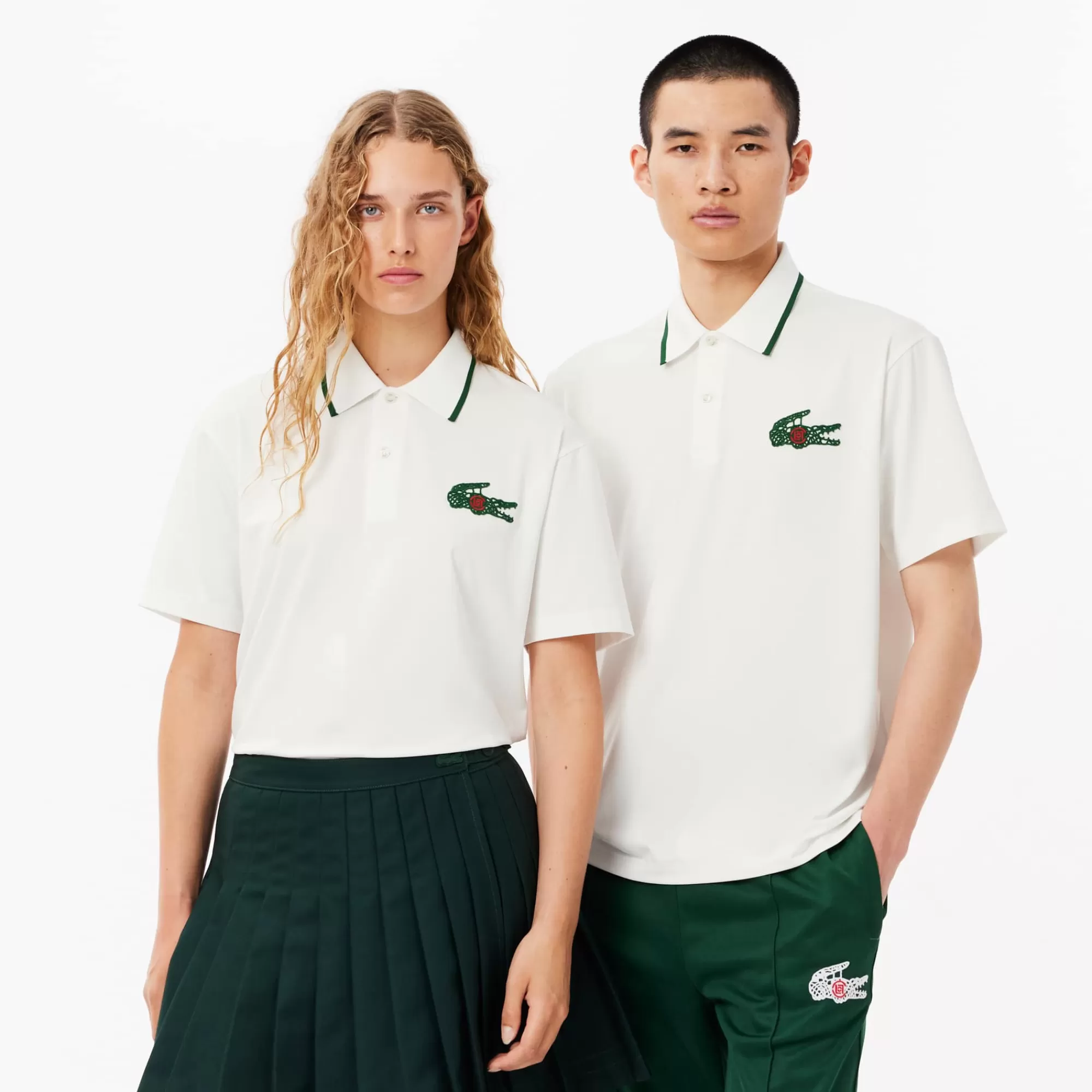 LACOSTE Unisex X CLOT Loose Fit Ultra Dry Jersey Polo^Women Polos | Polos