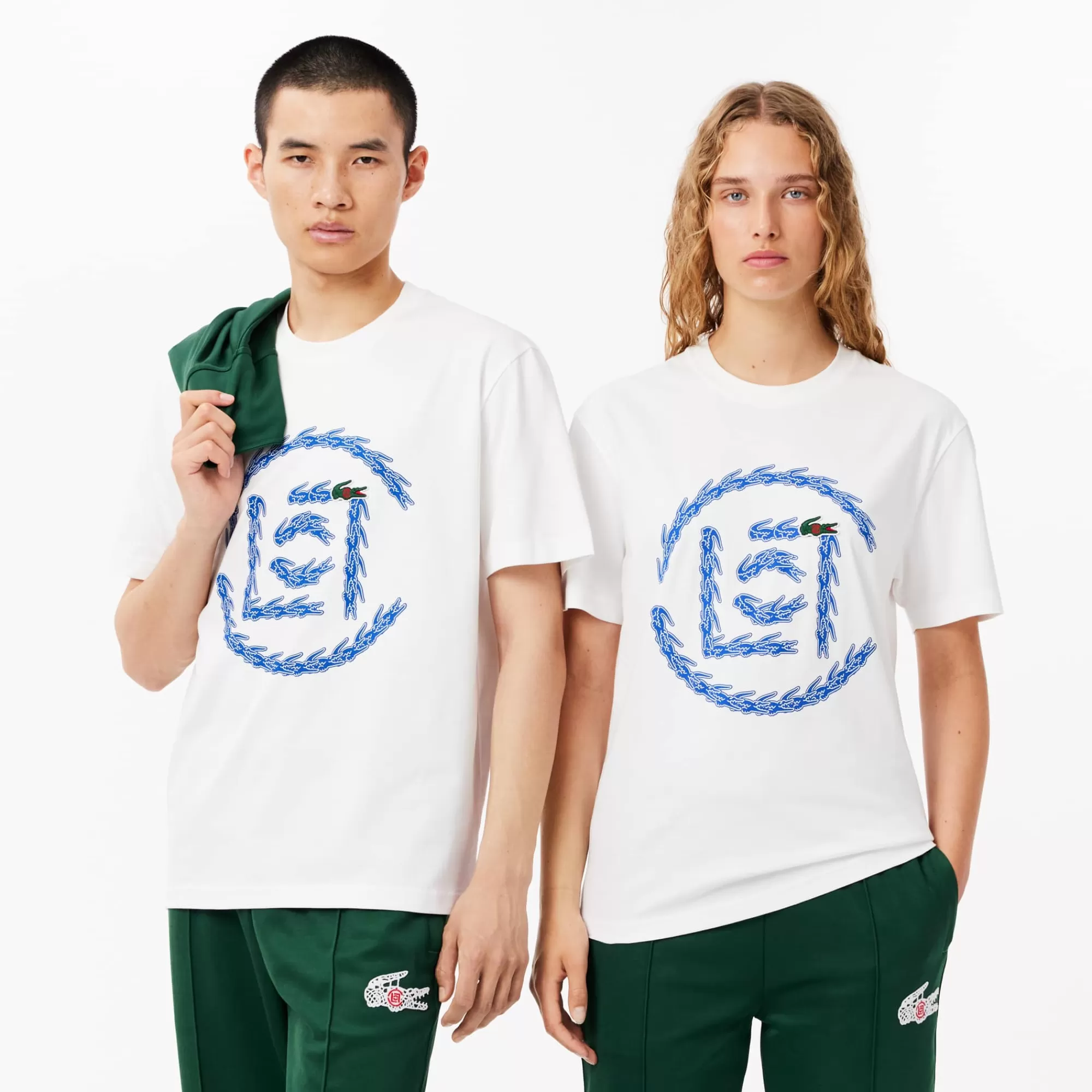 LACOSTE Unisex X CLOT Regular Fit Cotton Graphic T-Shirt^Women T-Shirts & Tops | T-Shirts