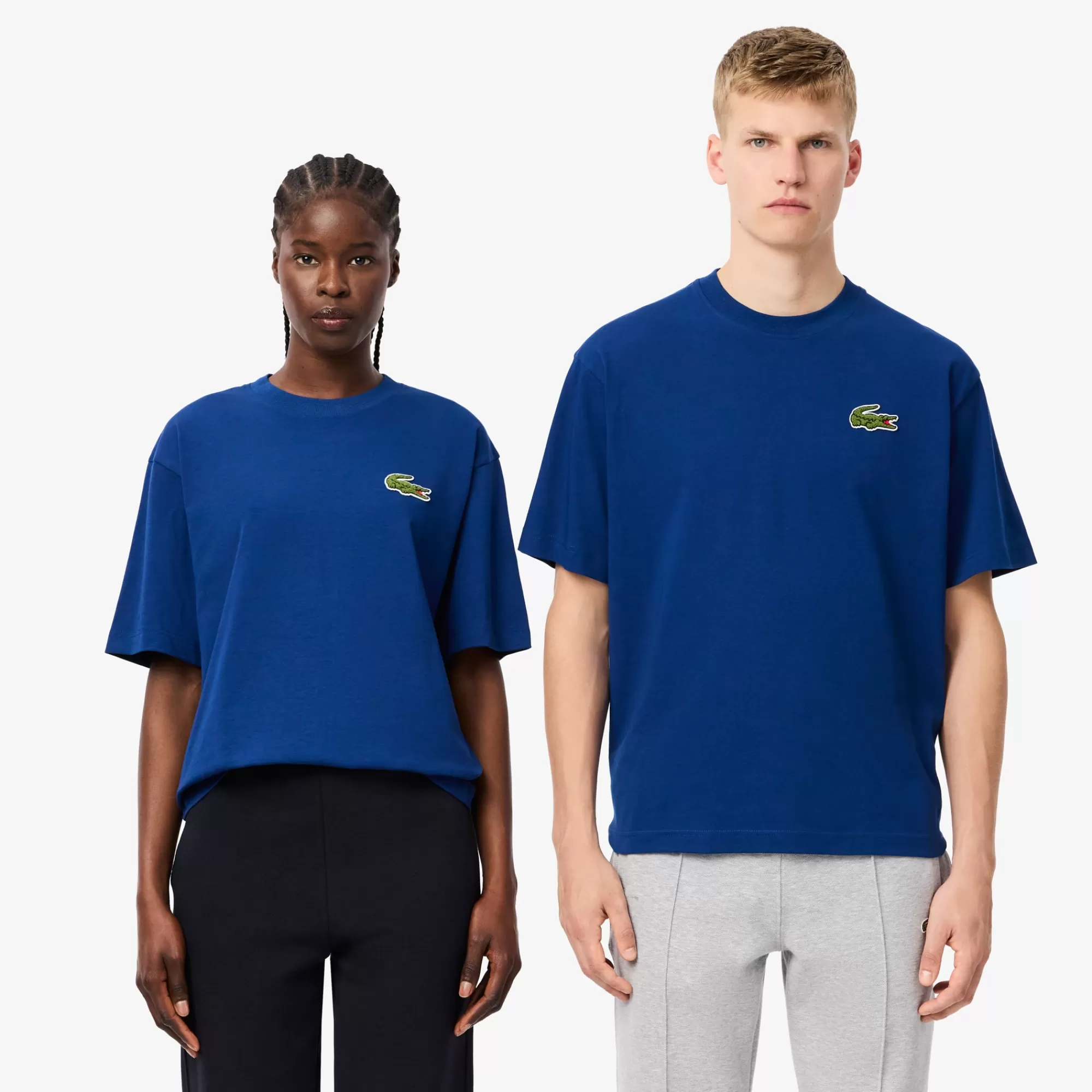 LACOSTE Unisex Loose Fit Heavy Cotton Badge T-Shirt^Women T-Shirts & Tops | T-Shirts