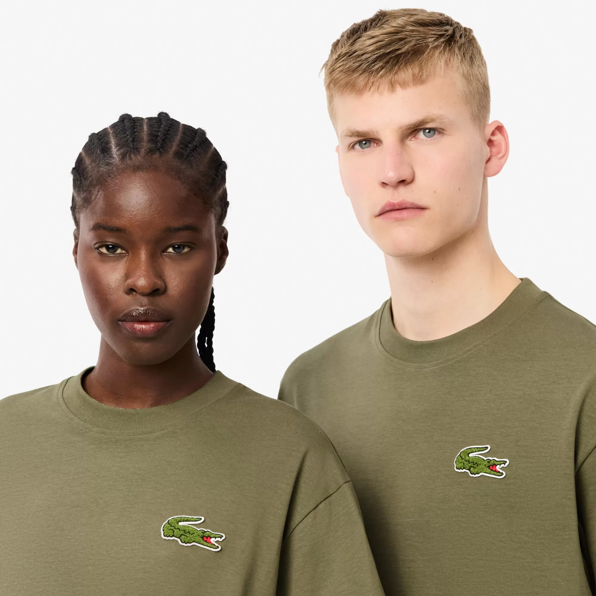 LACOSTE Unisex Loose Fit Heavy Cotton Badge T-Shirt^Women T-Shirts & Tops | T-Shirts