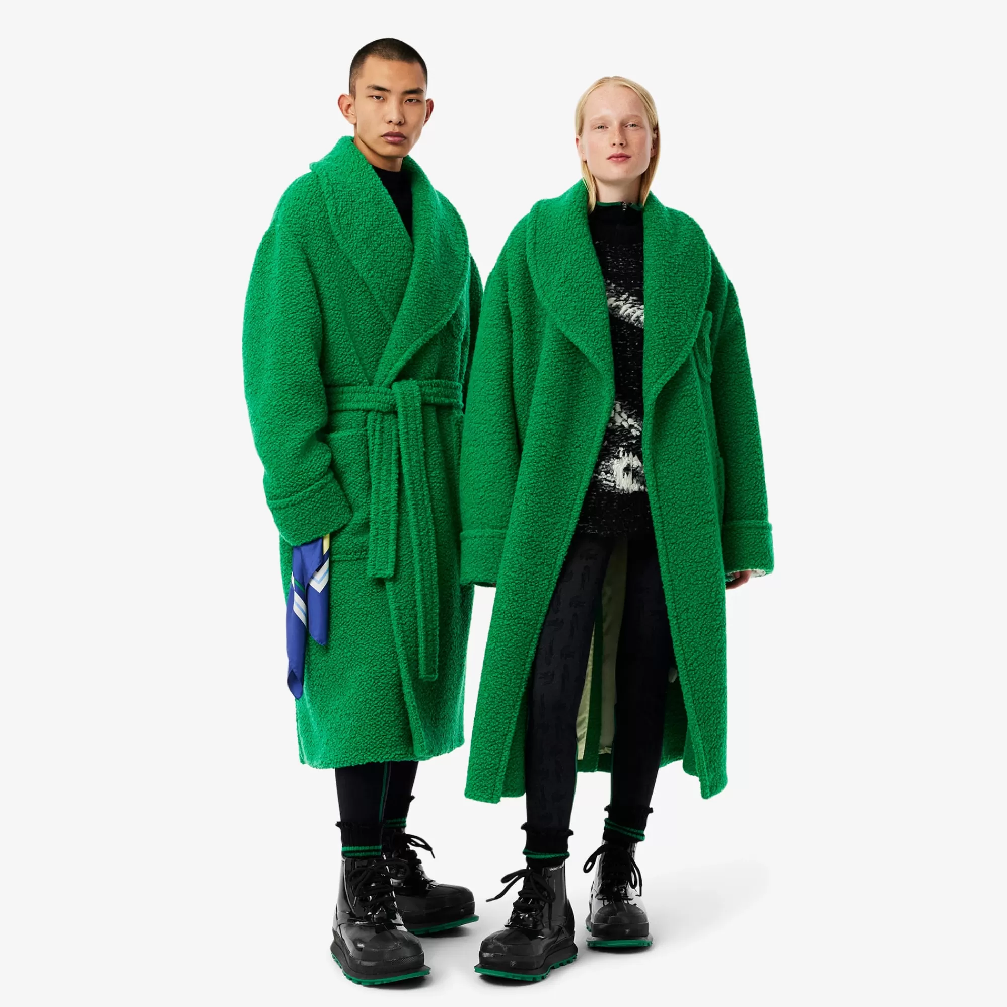 LACOSTE Unisex Oversized Wool Coat^Women Jackets & Coats | Jackets & Coats