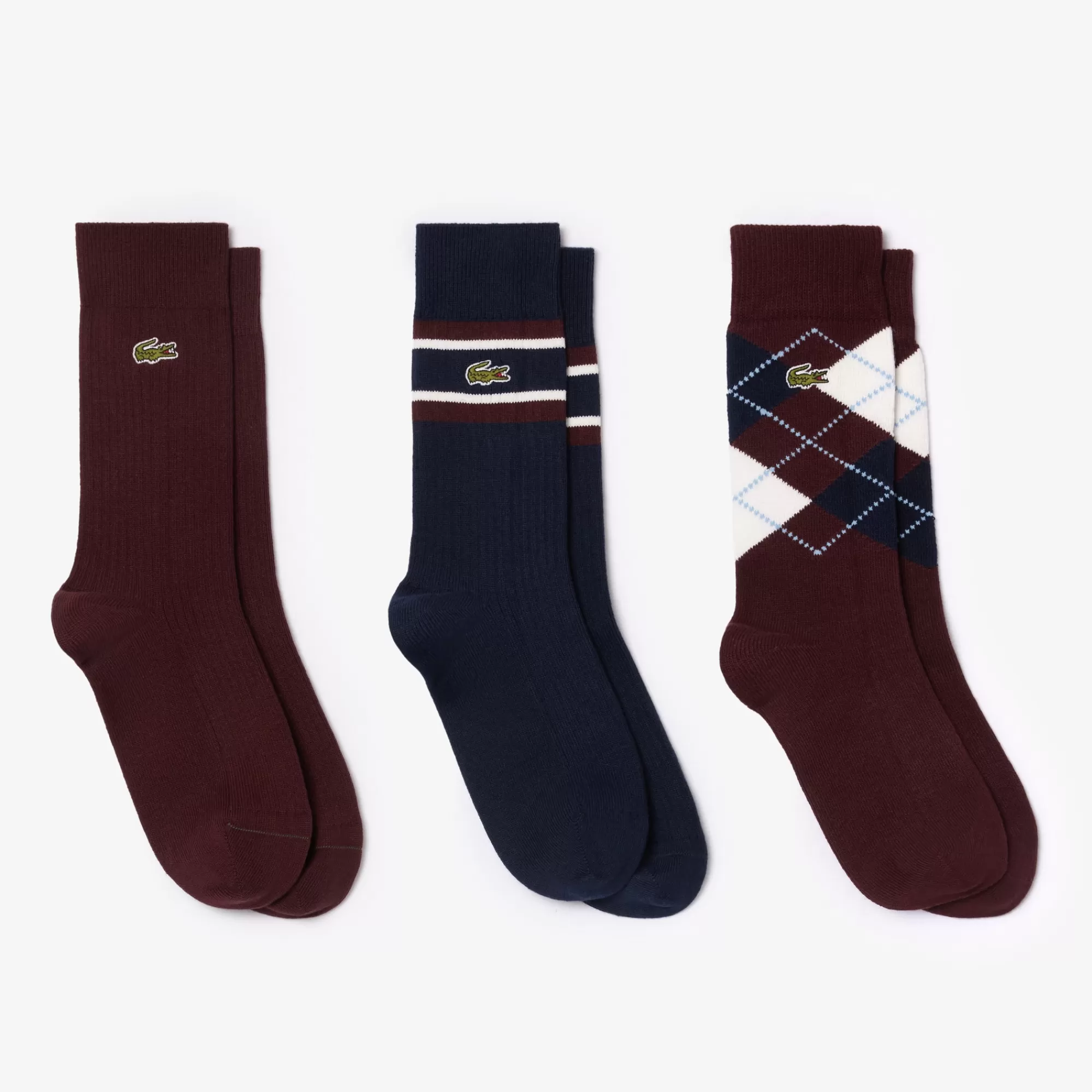 LACOSTE Unisex 3-Pack Cotton Socks Gift Set^Women Socks | Socks