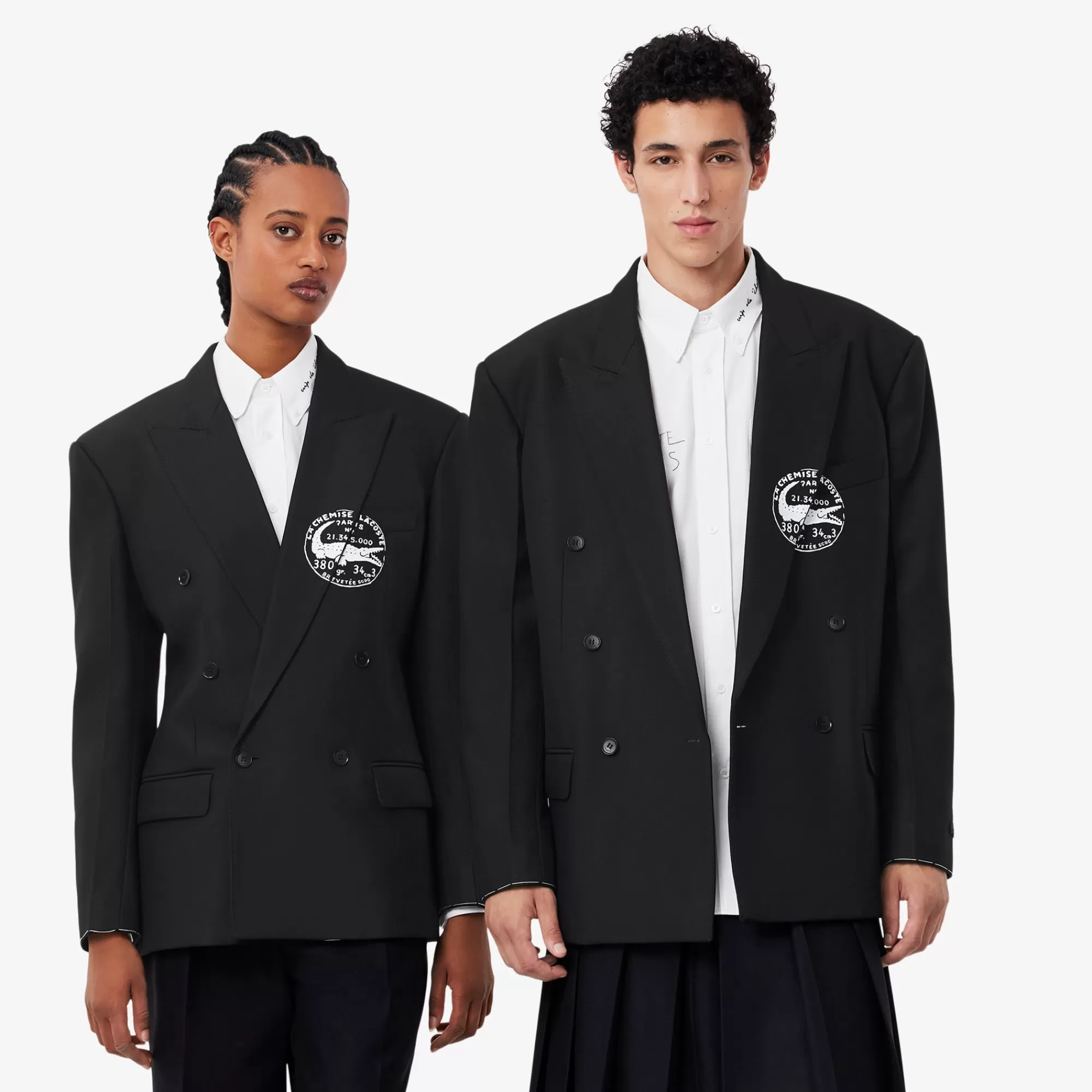 LACOSTE Unisex Runway Double Breasted Twill Blazer^Women Jackets & Coats | Jackets & Coats