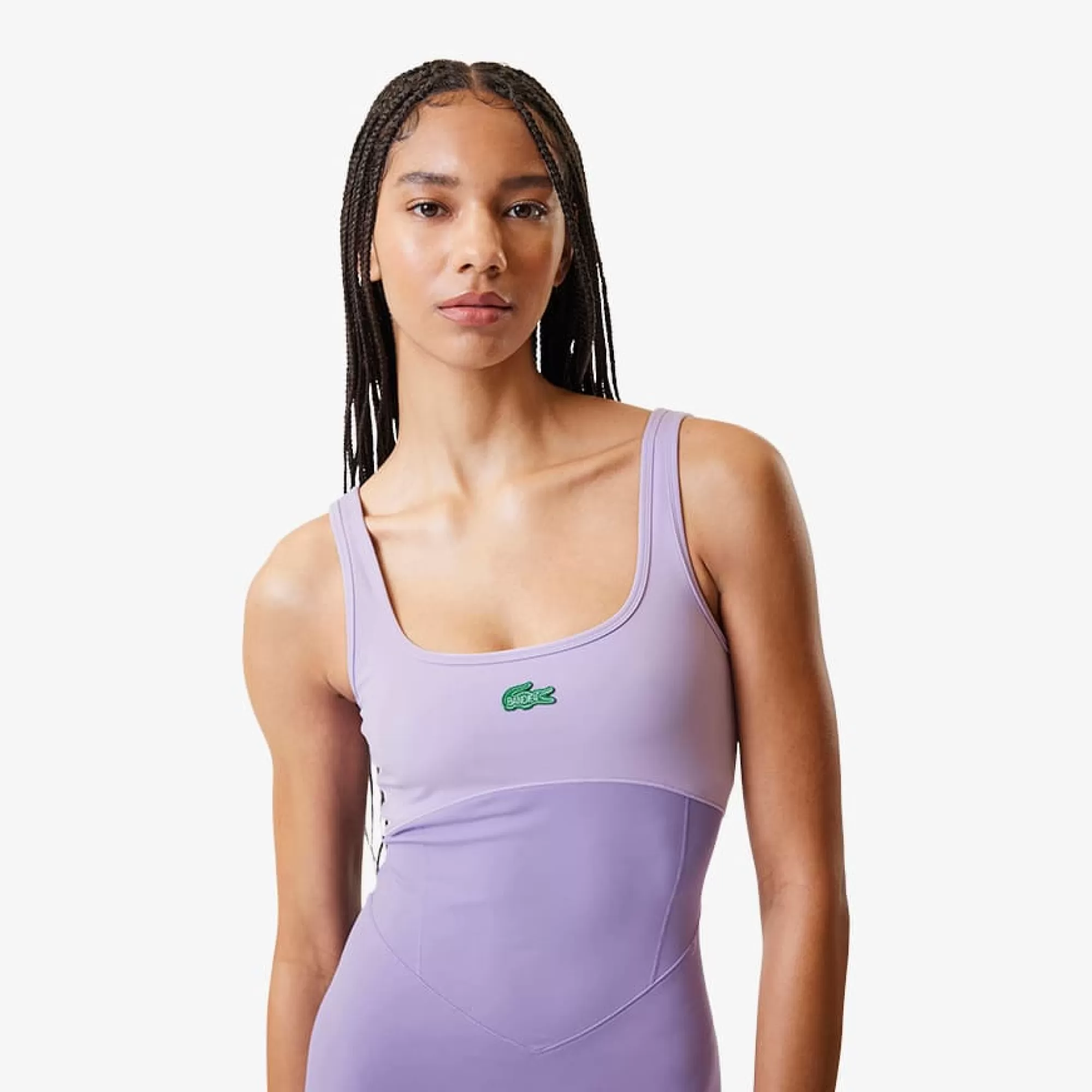 LACOSTE Women's X Bandier All Motion Coloblock 6" Bodysuit^Women Activewear | Dresses