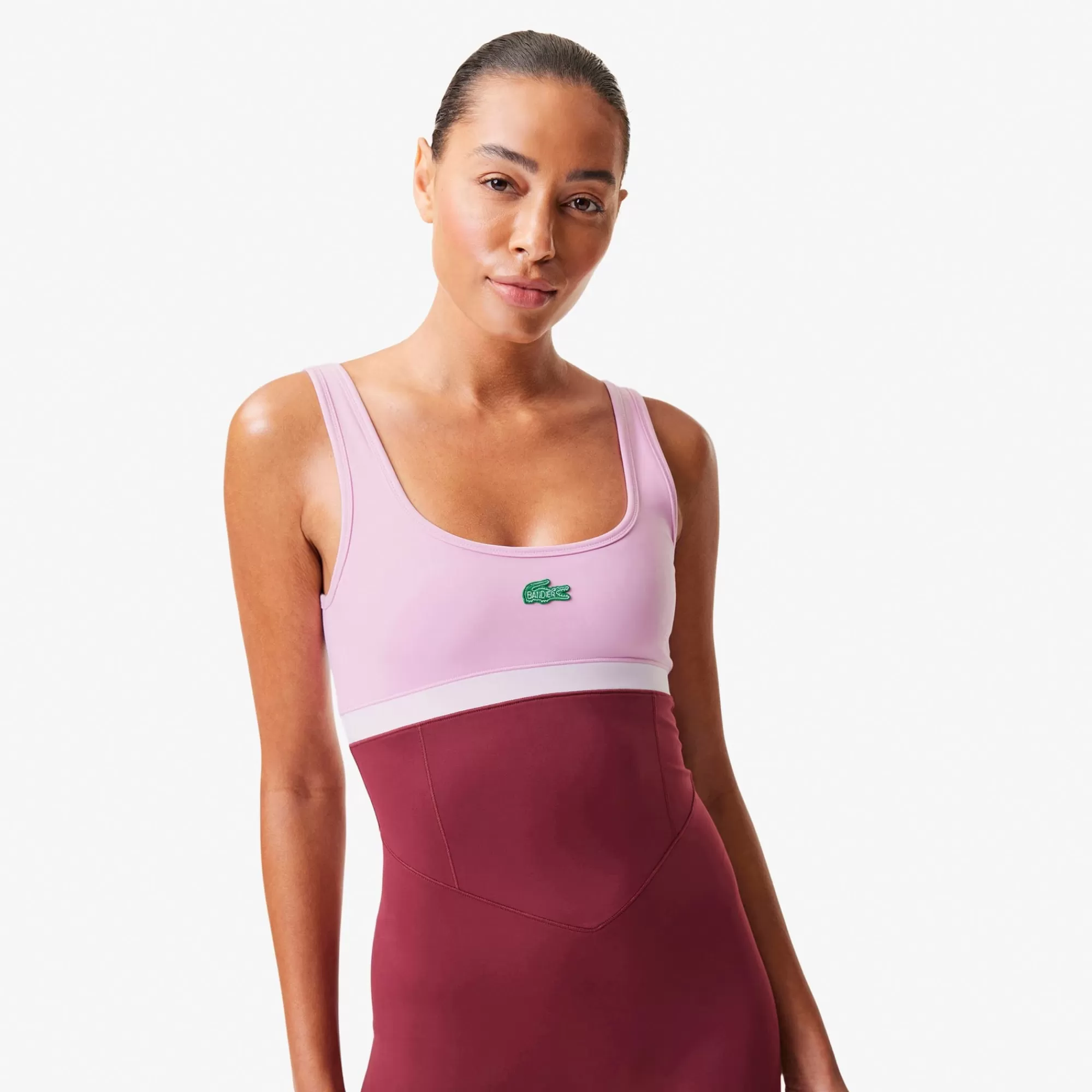 LACOSTE Women's X Bandier All Motion Scoop-Neck Bodysuit^Women Activewear | Dresses