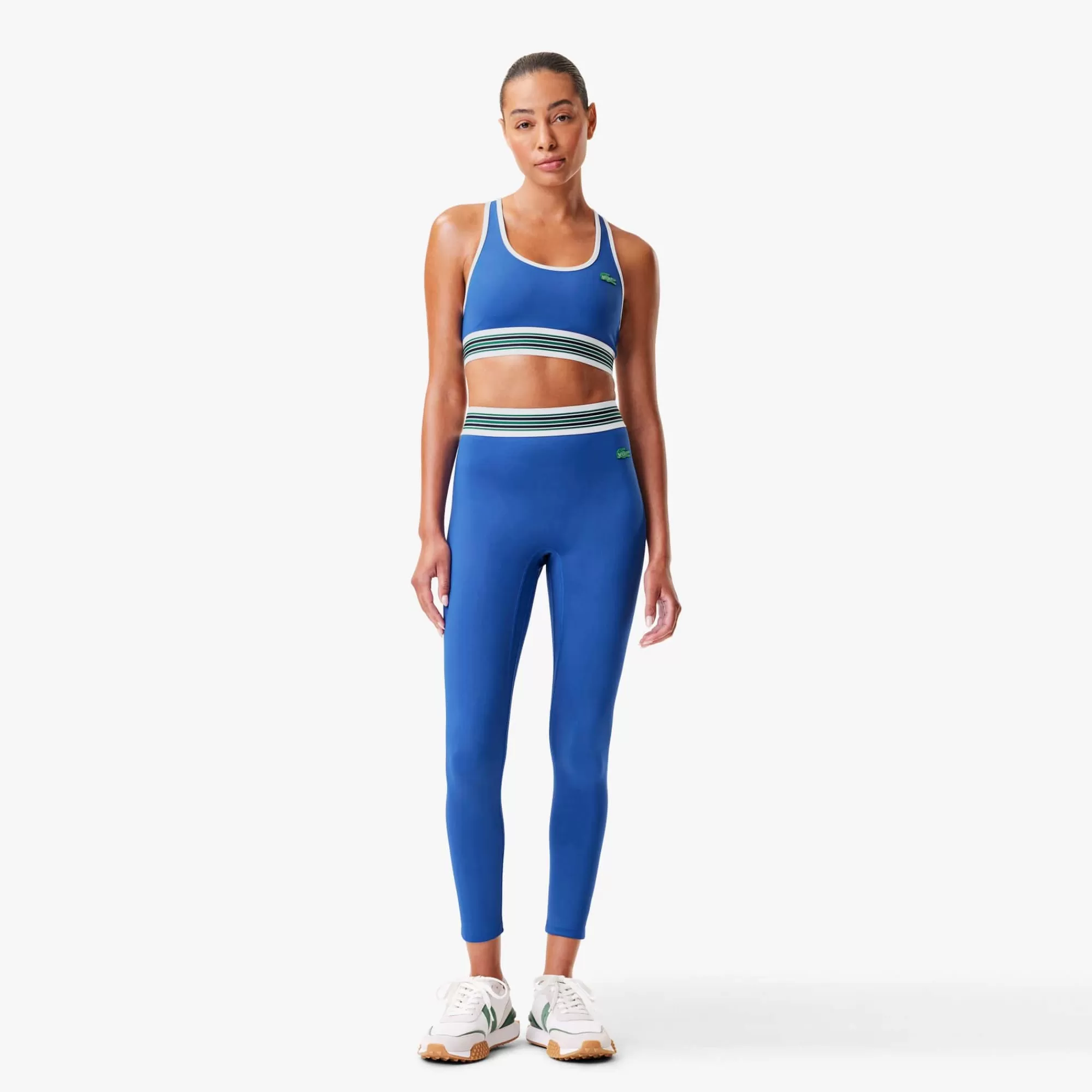 LACOSTE Women's X Bandier All Motion Striped Leggings^Women Activewear | Matching Sets