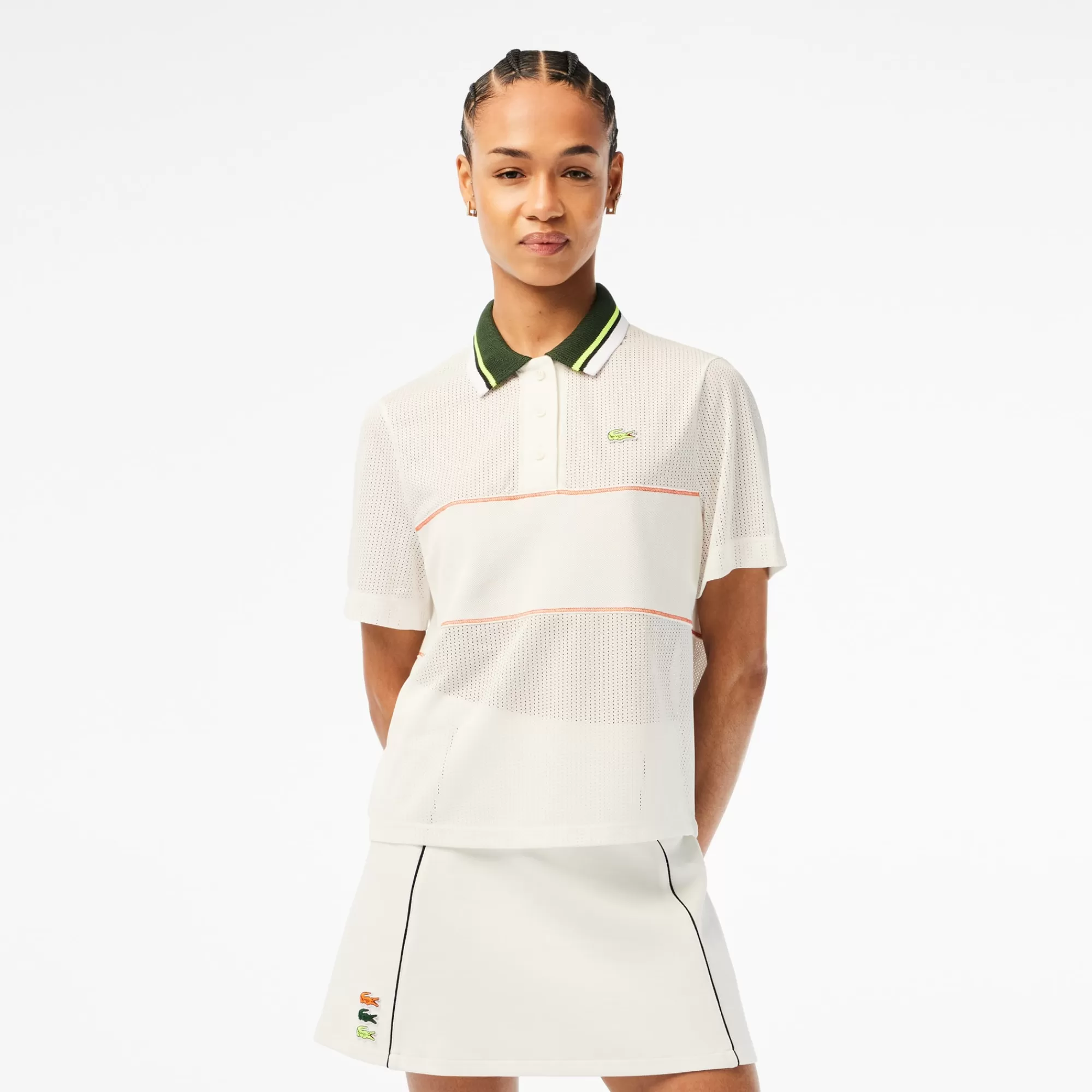 LACOSTE Women’s Organic Cotton French Made Loose Cut Polo^Women Polos