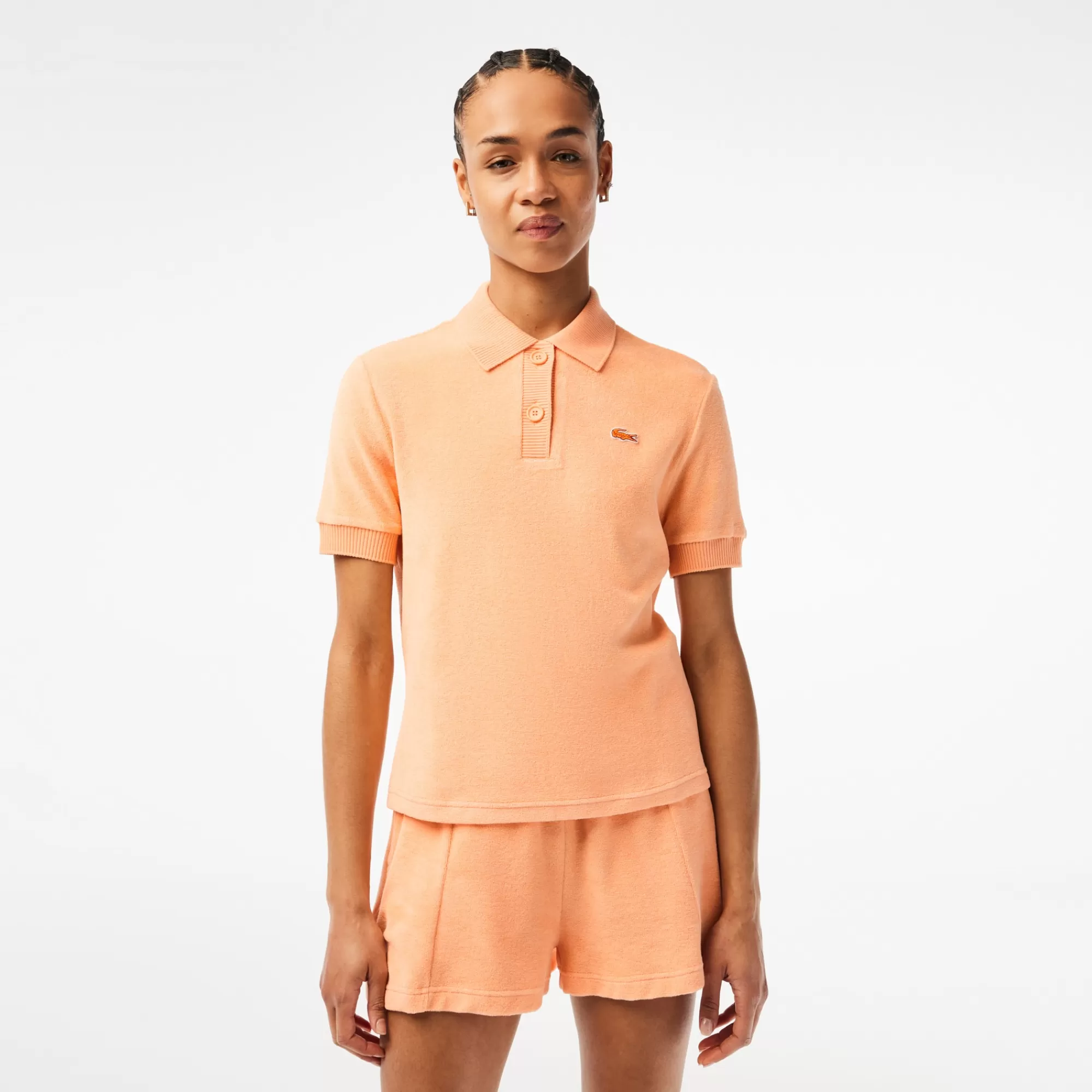 LACOSTE Women’s Organic Cotton Terry Polo^Women Matching Sets | Polos