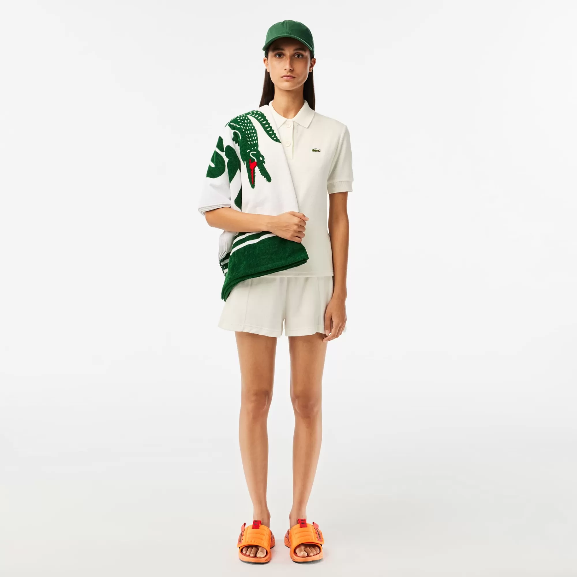 LACOSTE Women’s Organic Cotton Terry Polo^Women Polos