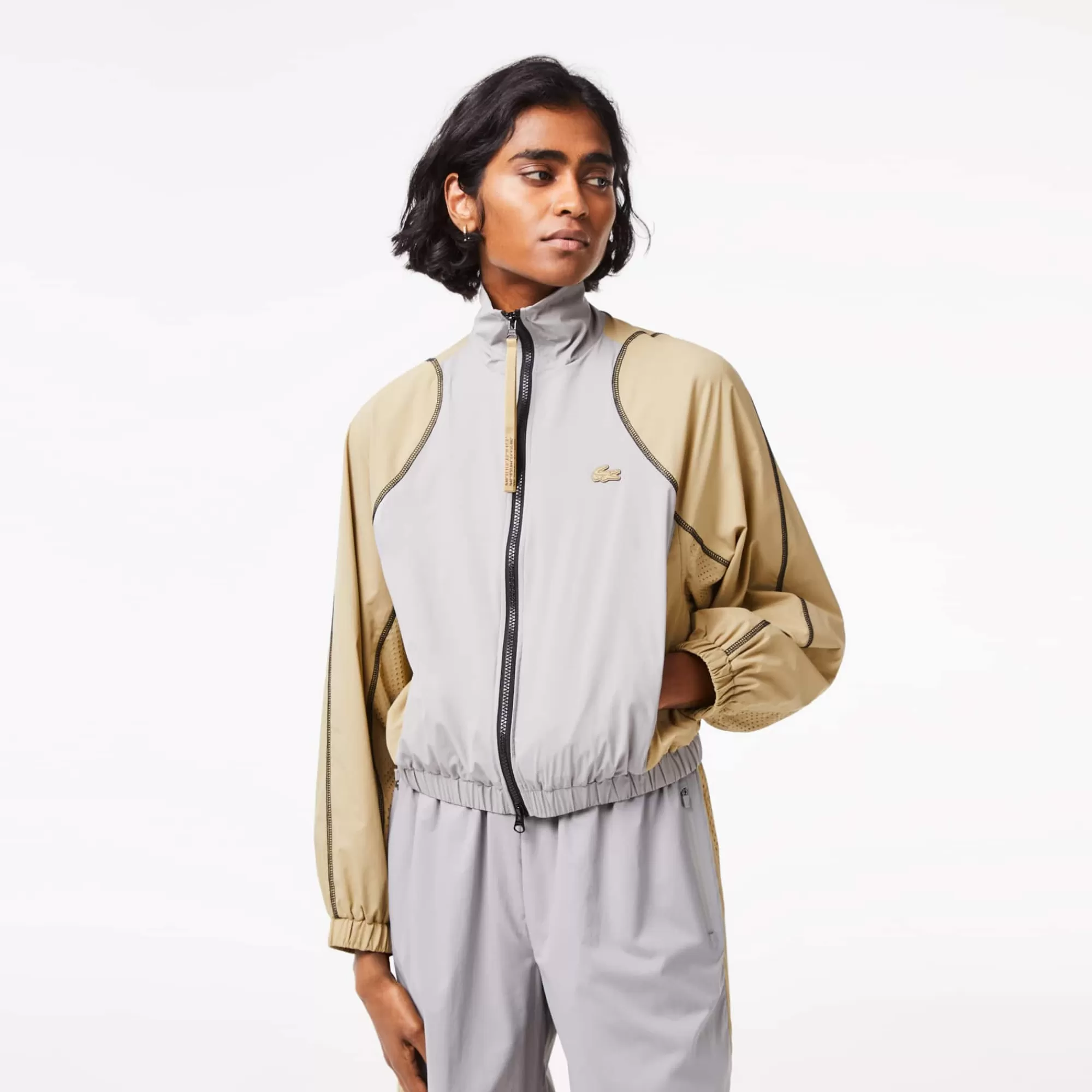 LACOSTE Women’s Oversized Two-Tone Jacket^Women Jackets & Coats