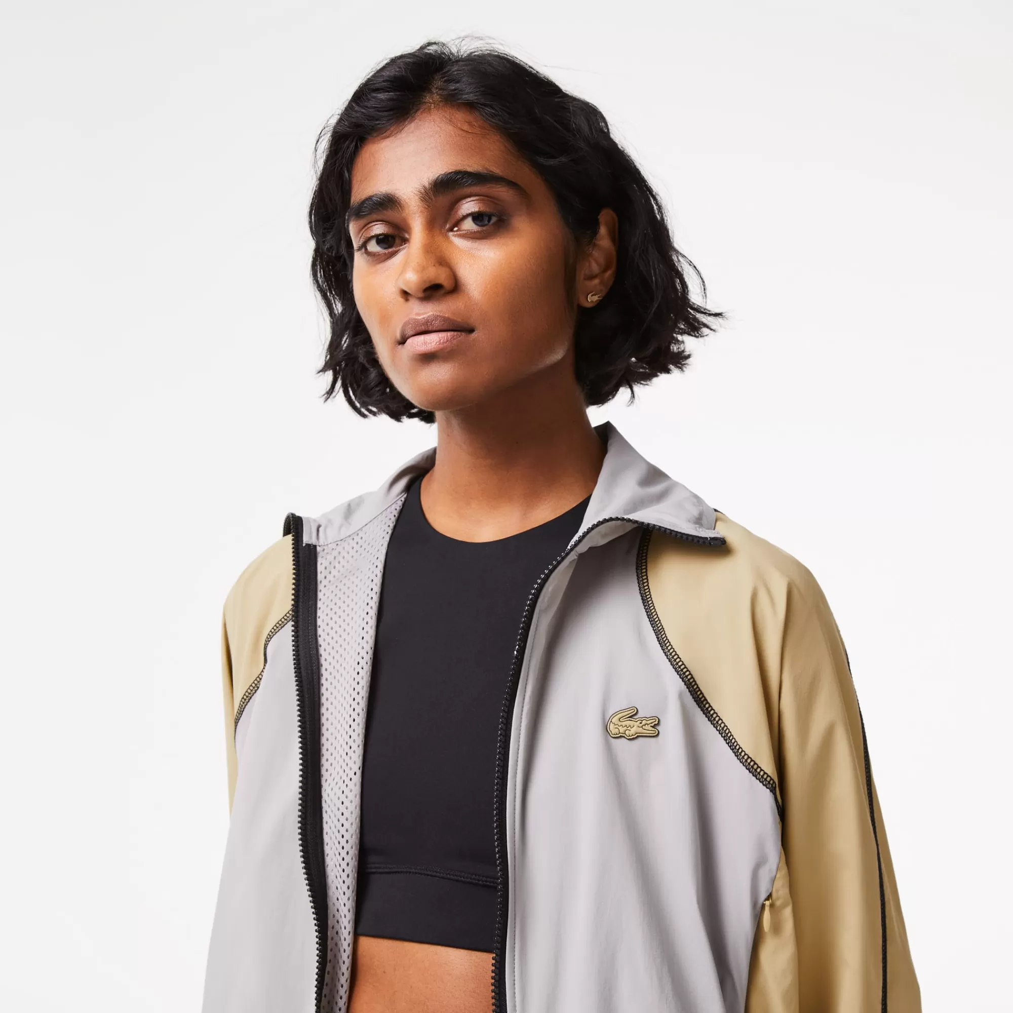 LACOSTE Women’s Oversized Two-Tone Jacket^Women Jackets & Coats