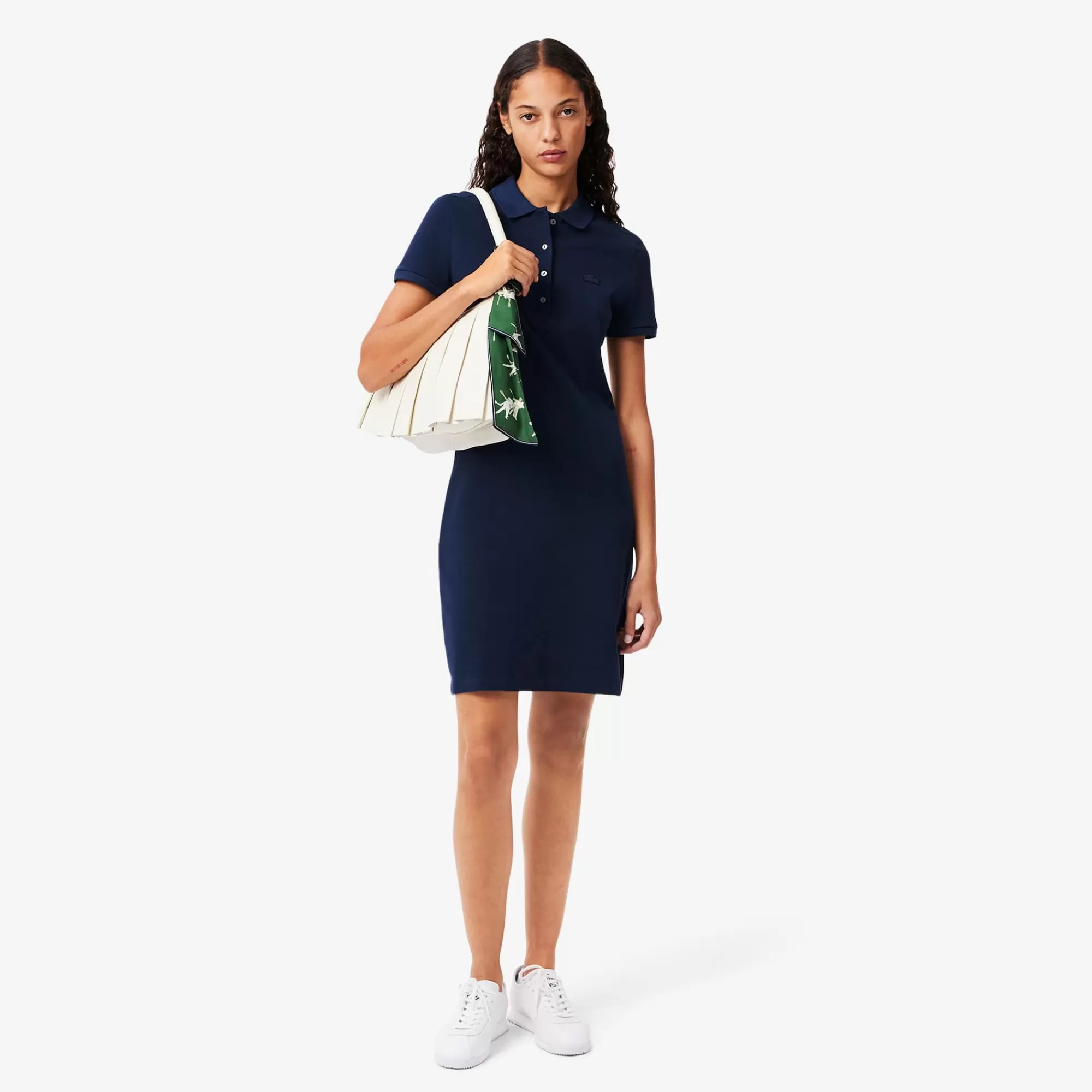 LACOSTE Women's Slim Fit Stretch Mini Piqué Polo Dress^Women Pickleball | Tennis