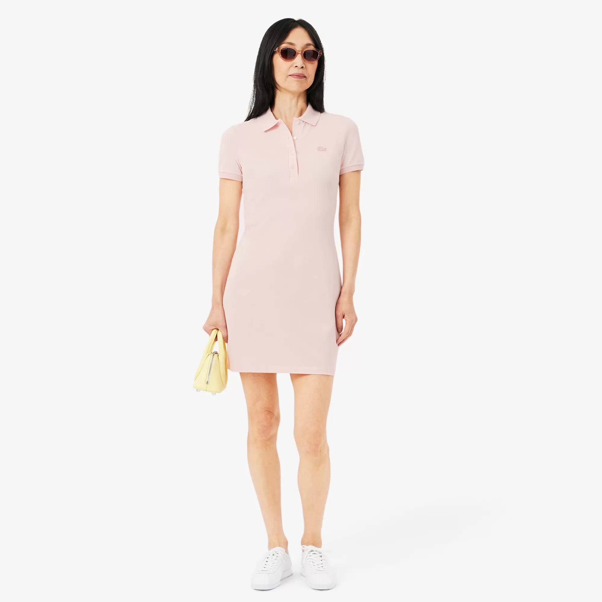 LACOSTE Women's Slim Fit Stretch Mini Piqué Polo Dress^Women Pickleball | Fitness & Training