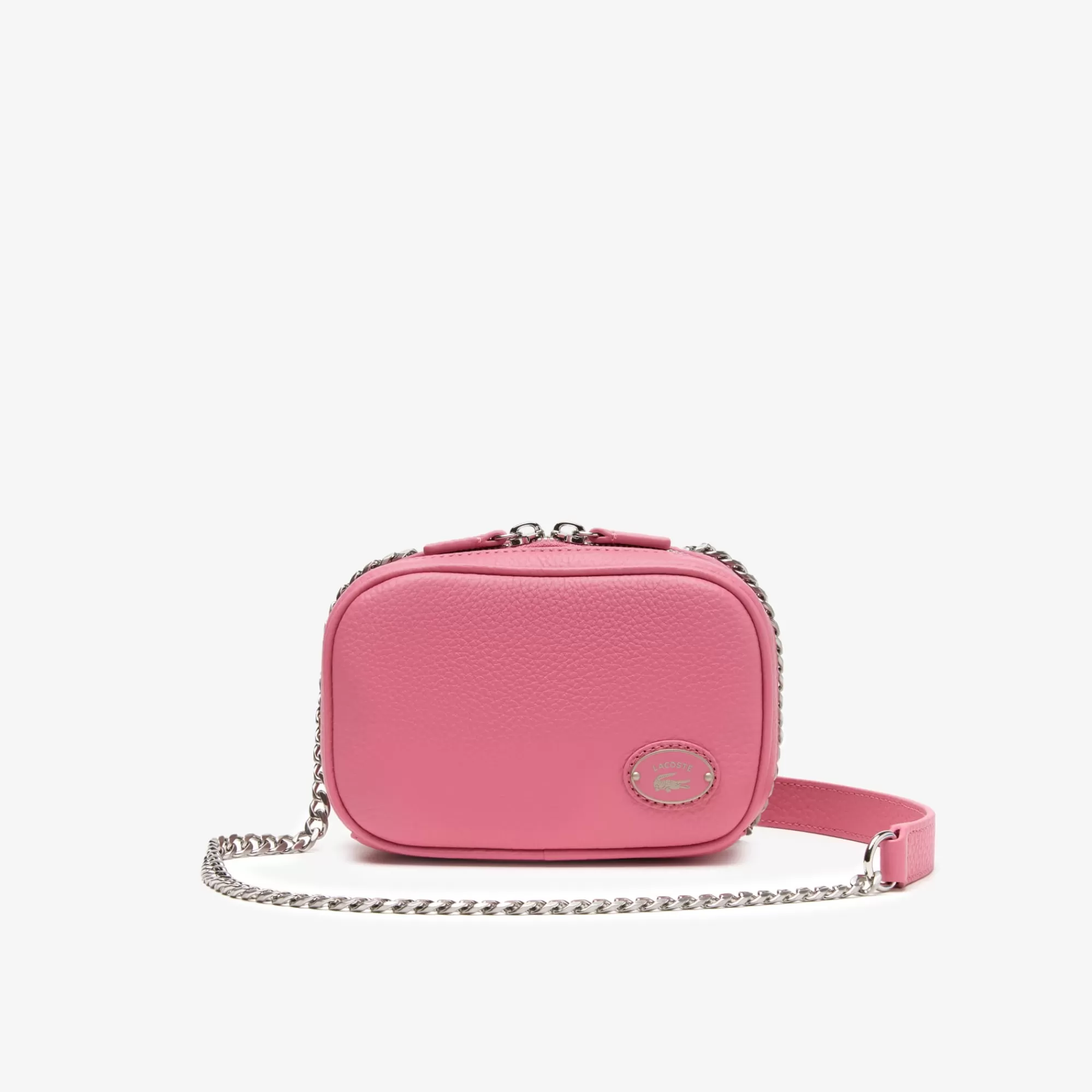 LACOSTE Women’s Top Grain Leather Square Shoulder Bag^Women Crossbody